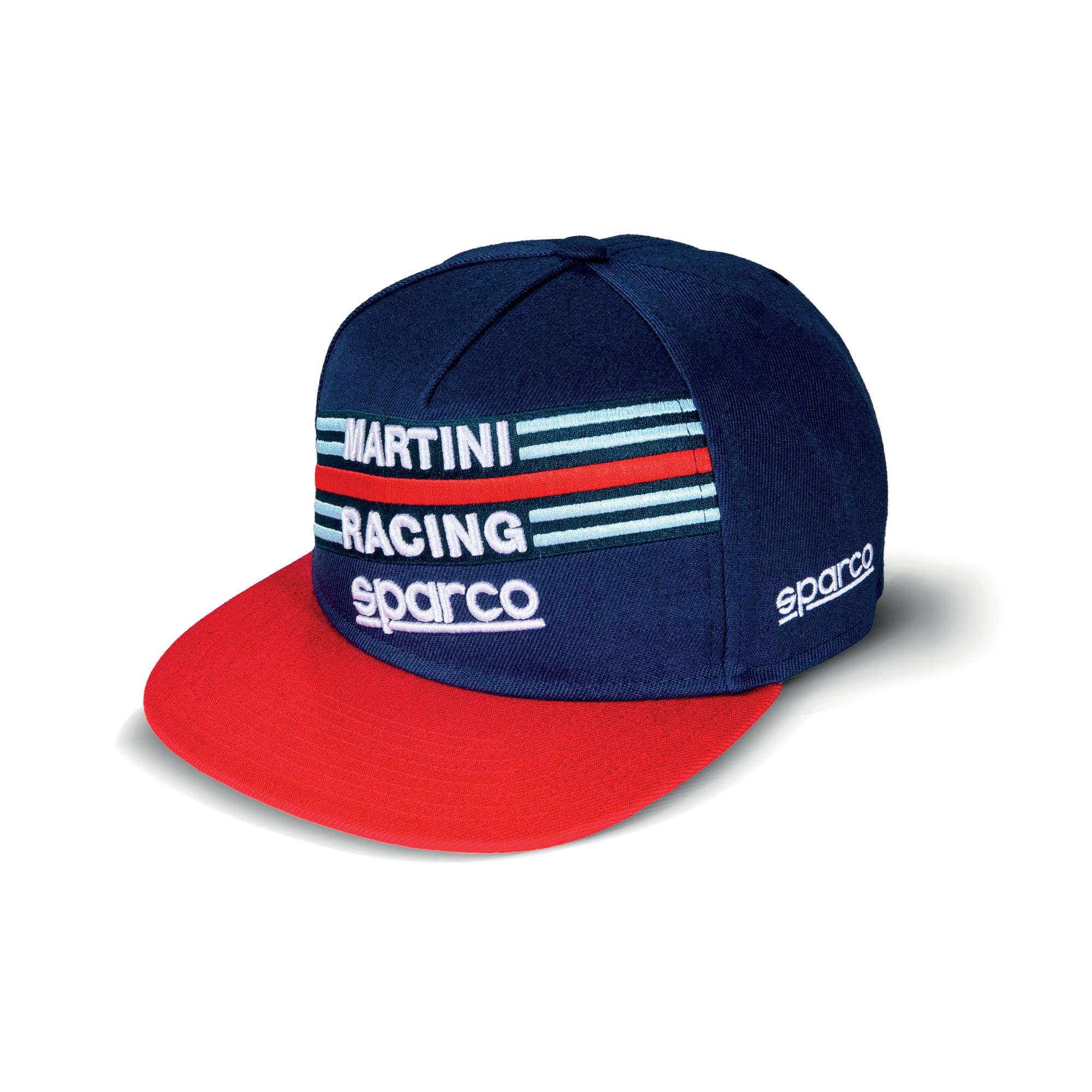Sparco Flat Visor Cap Martini-R blu