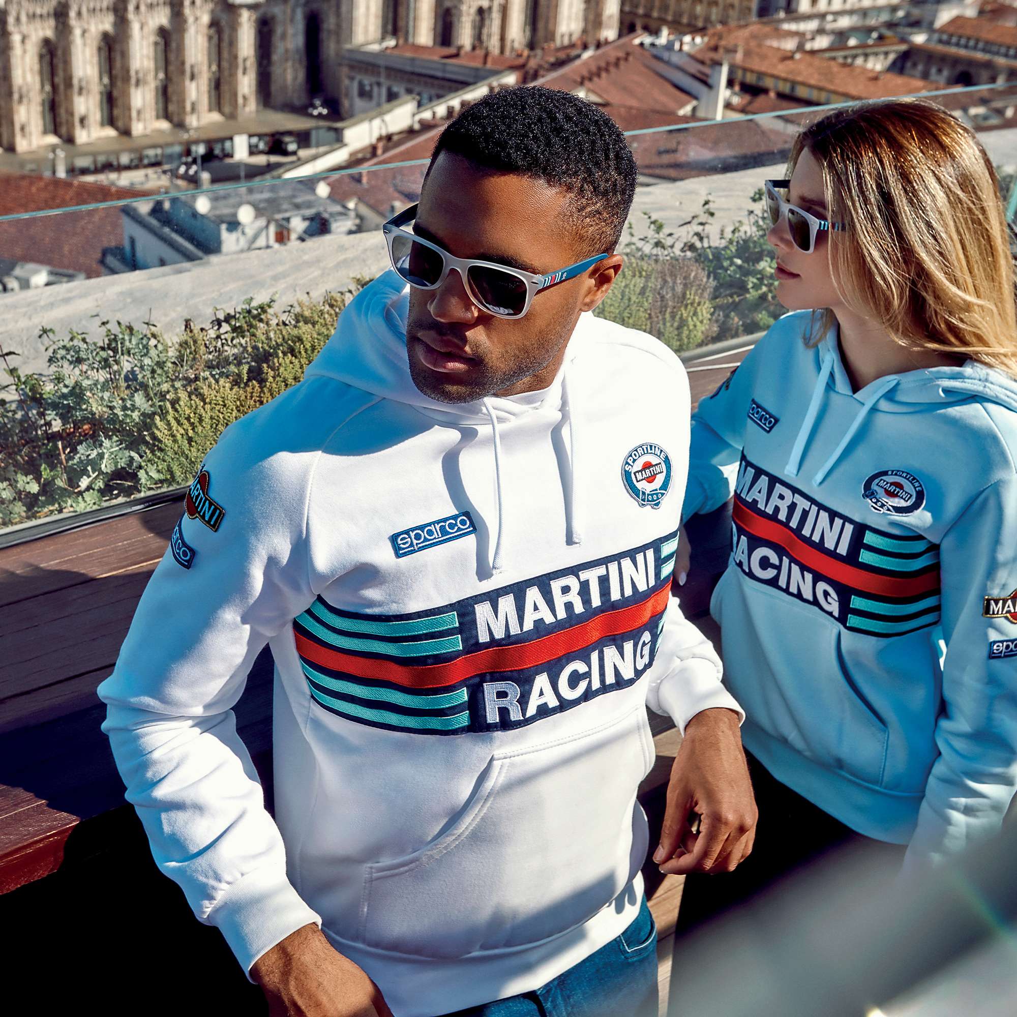 Sparco Hoodie Martini-R bianco