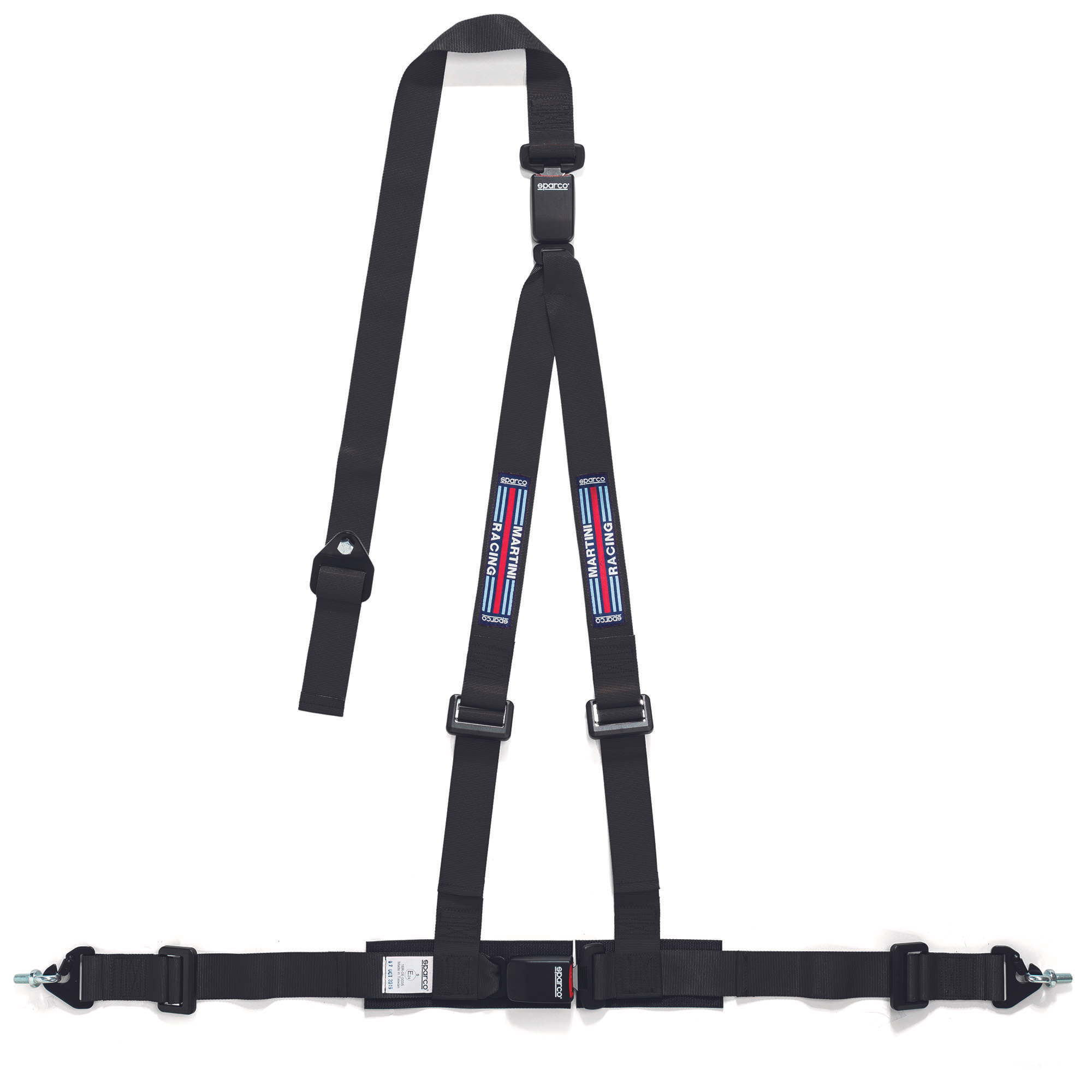 Sparco Cintura Martini Club H-3M Dual 3Pt nero Dual Buckle nero