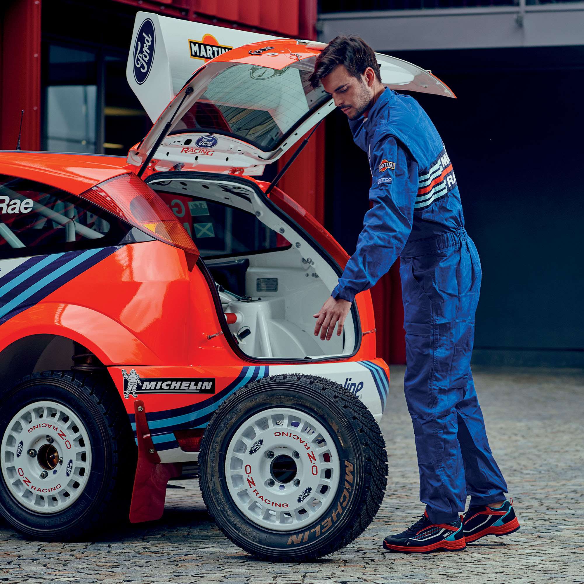 Sparco Tuta Ms-4 Martini azzurro