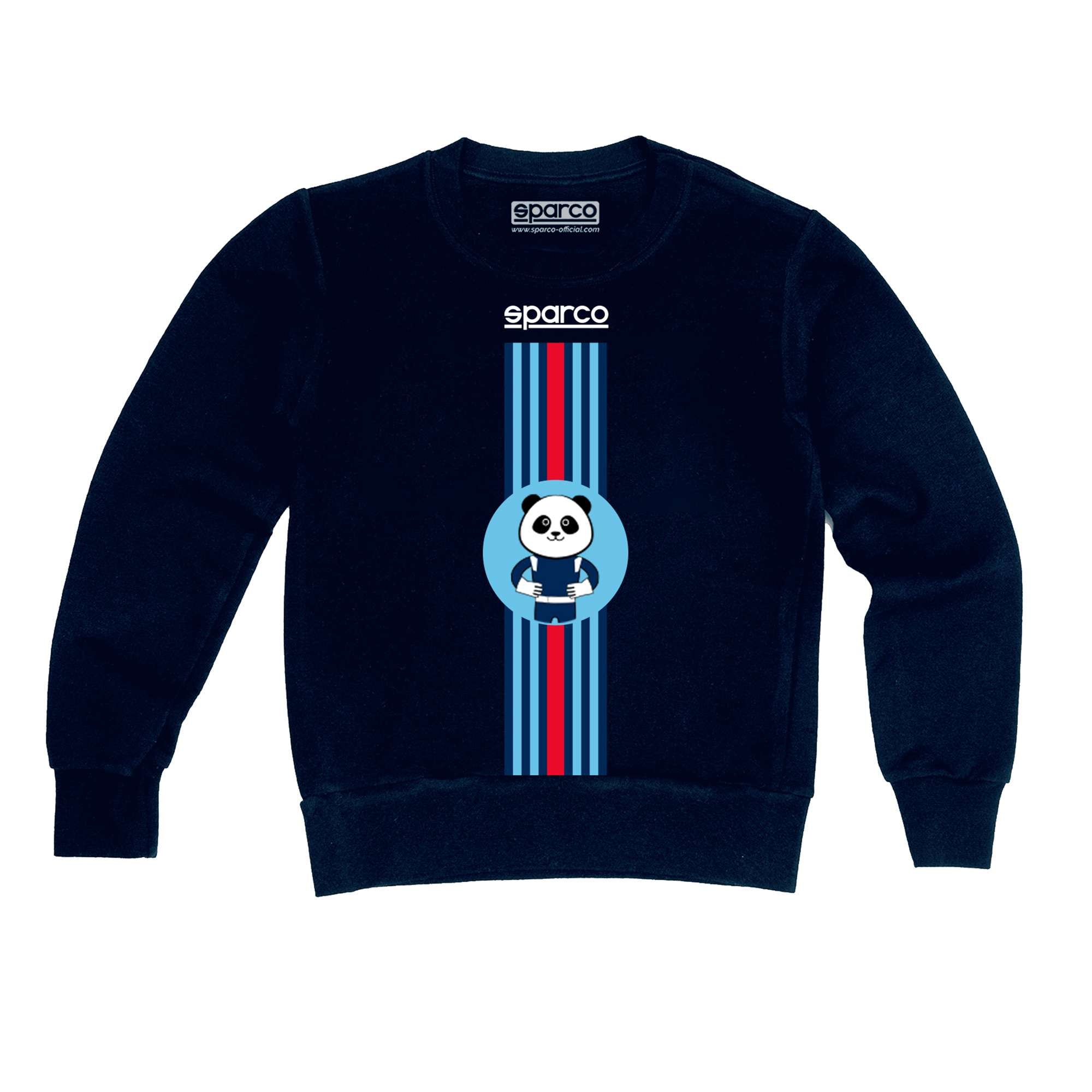 Sparco Felpa Stripes Design blu navy-abbigliamento Sparco Teamwork