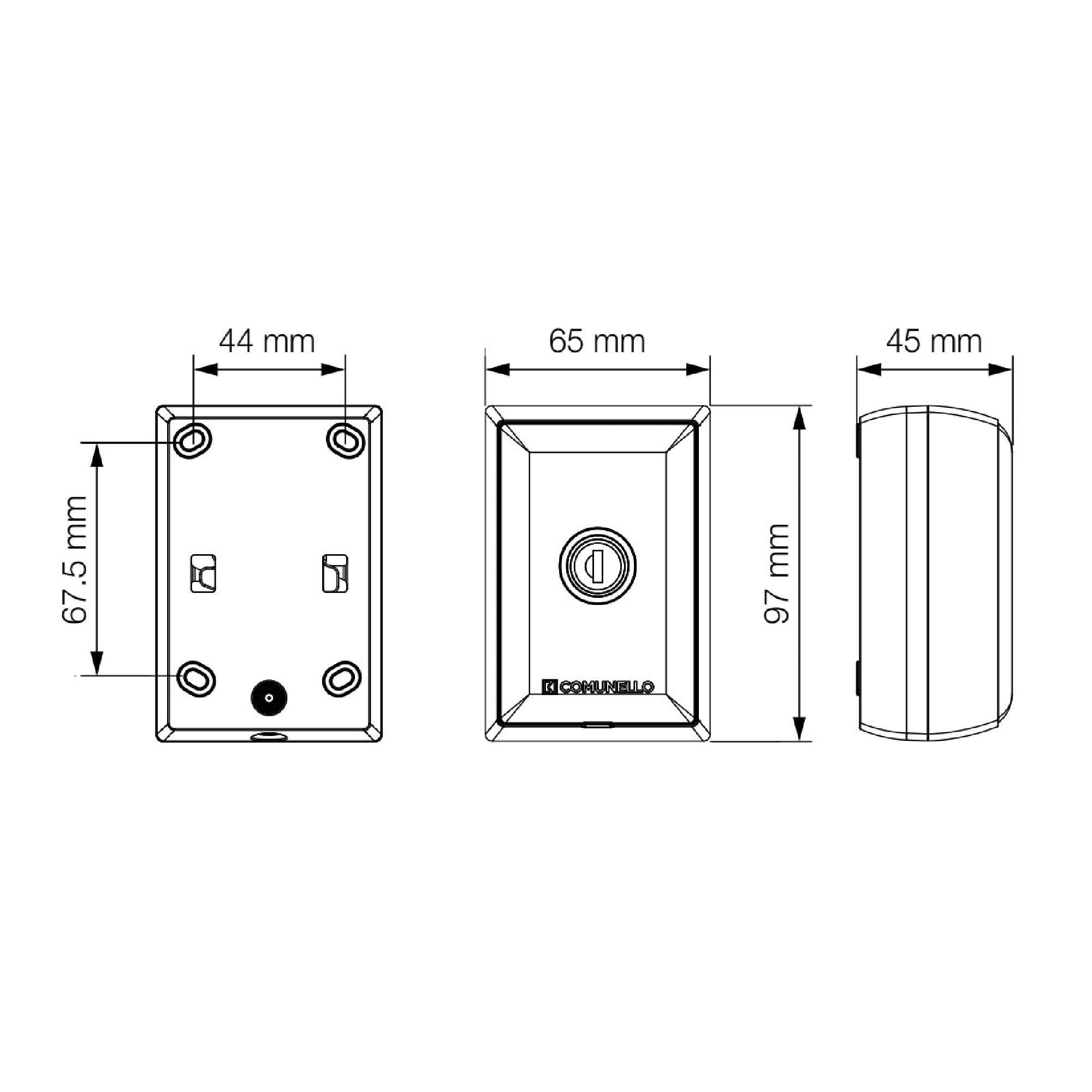 Selettore a chiave Index Standard - Comunello GINDEXSTN0B00A