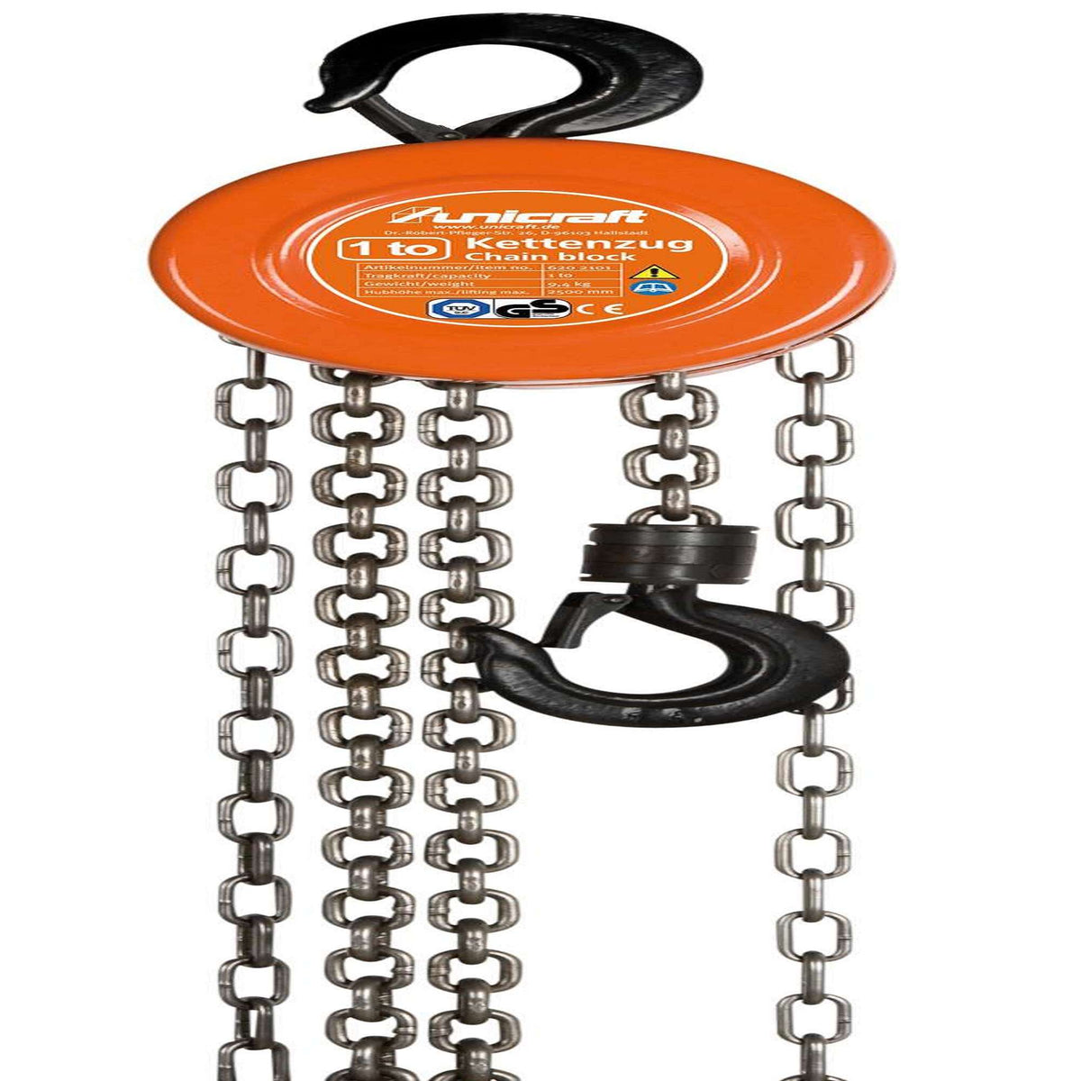Paranco a catena 10 Tonnellate - Unicraft - 620 2110