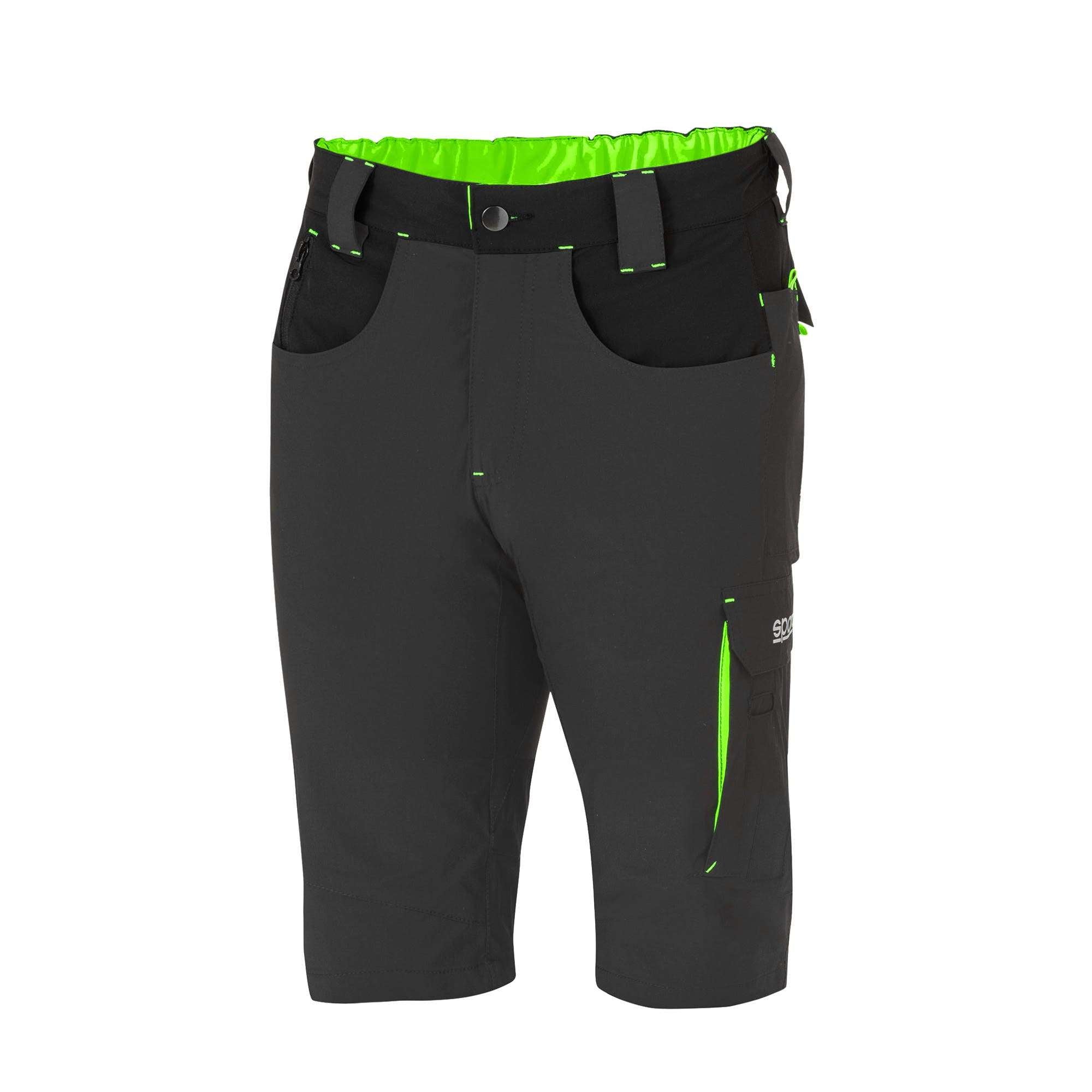 Sparco Light Shorts Tech Laredo grigio scuro/verde fluo