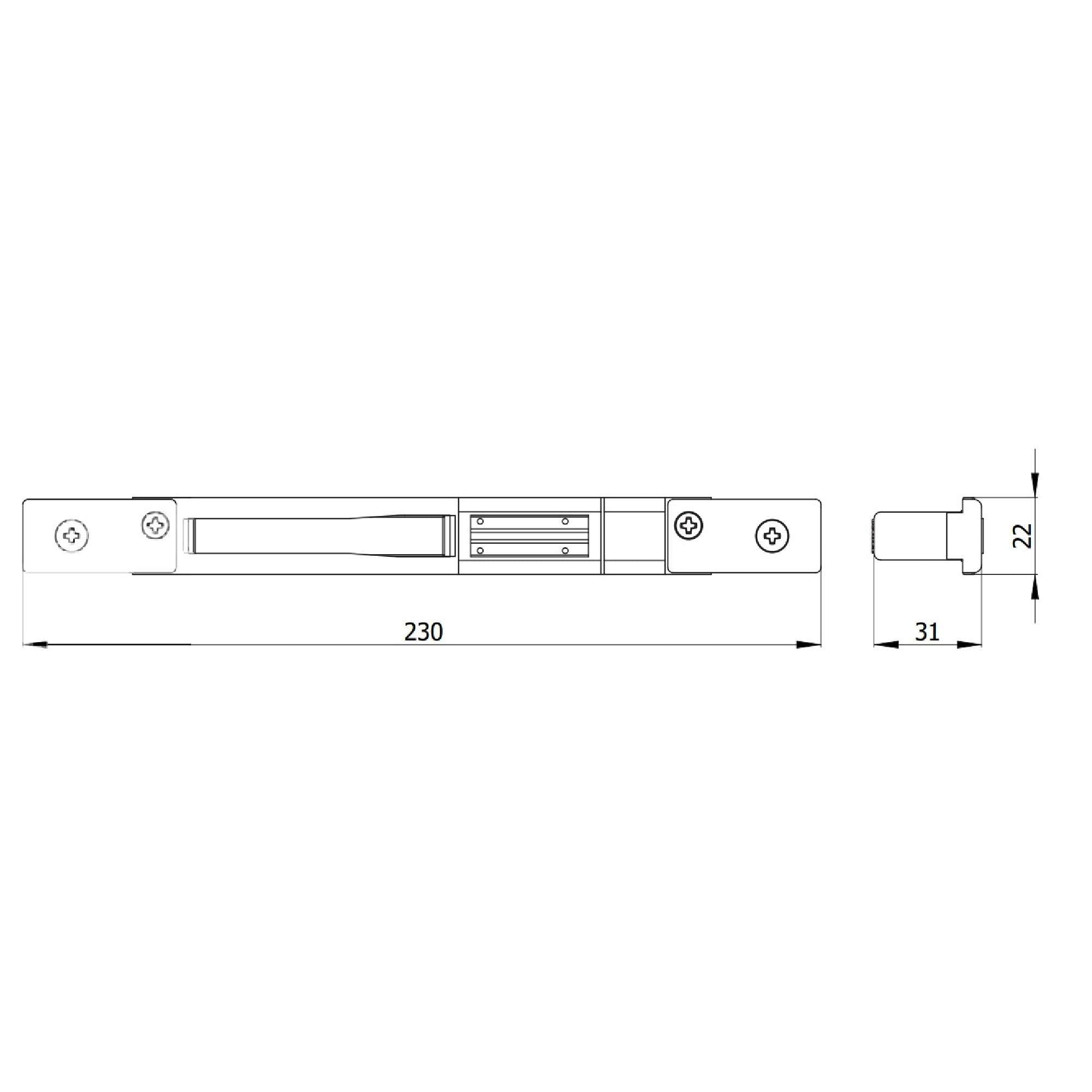 Contropiastra regolabile in acciaio Inox per Domal Stopper - OMEC 02346 X