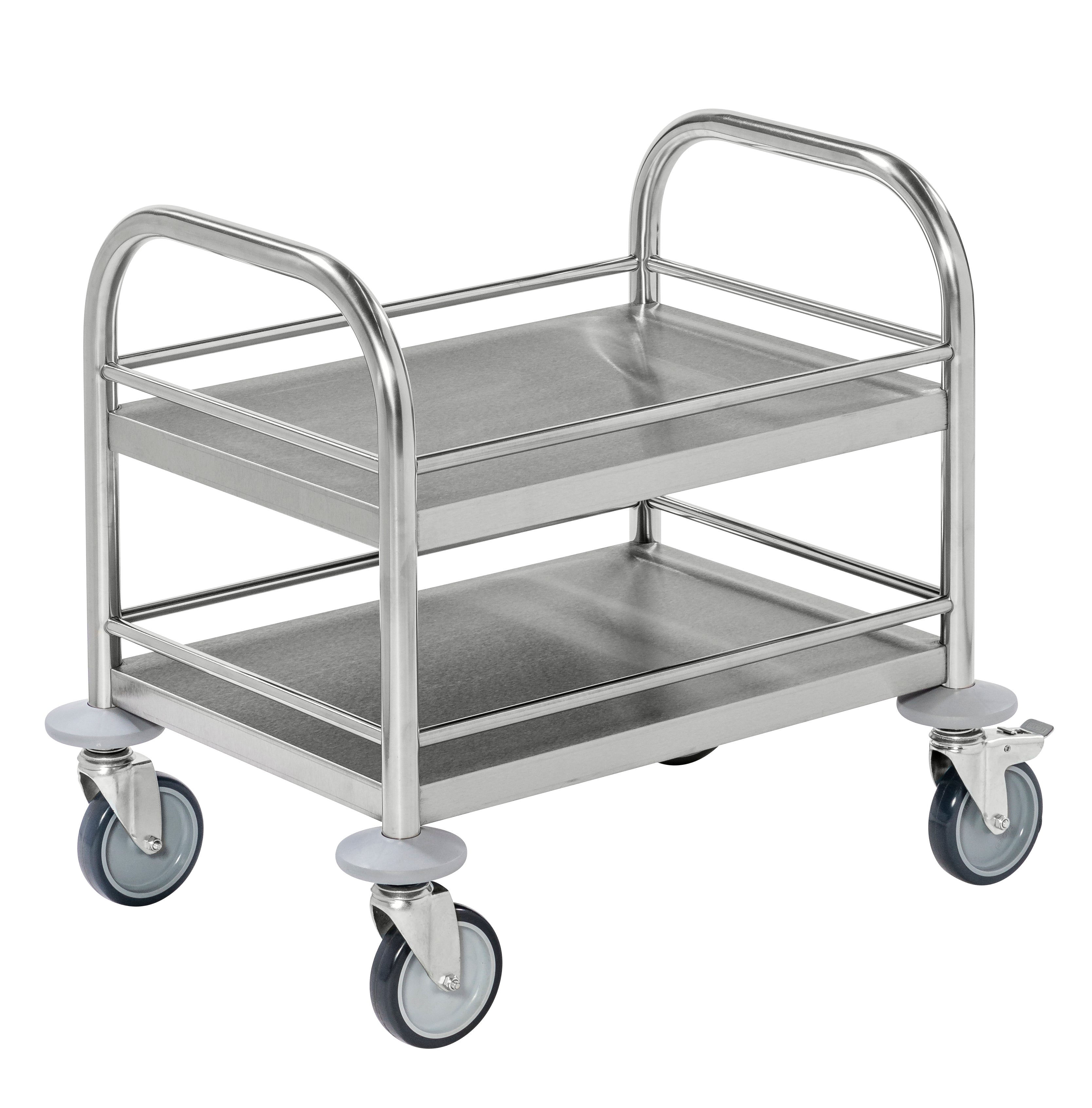 Carrello in acciaio inox piccolo con freno 530x375x550 Kongamek KM60357-MINI