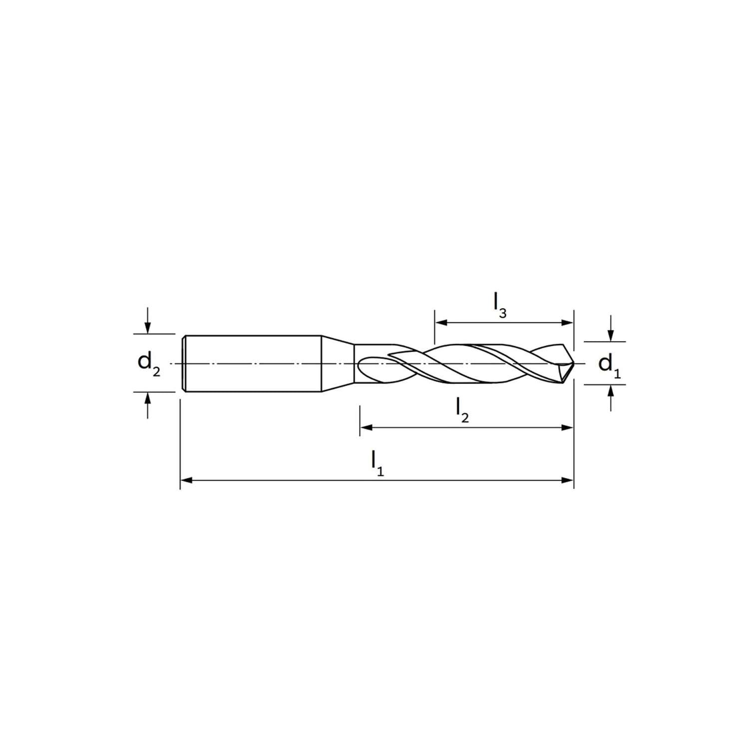 Punta record 3SX per alluminio / ghisa DIN 6537L (4,65 - 6,8) - ILIX