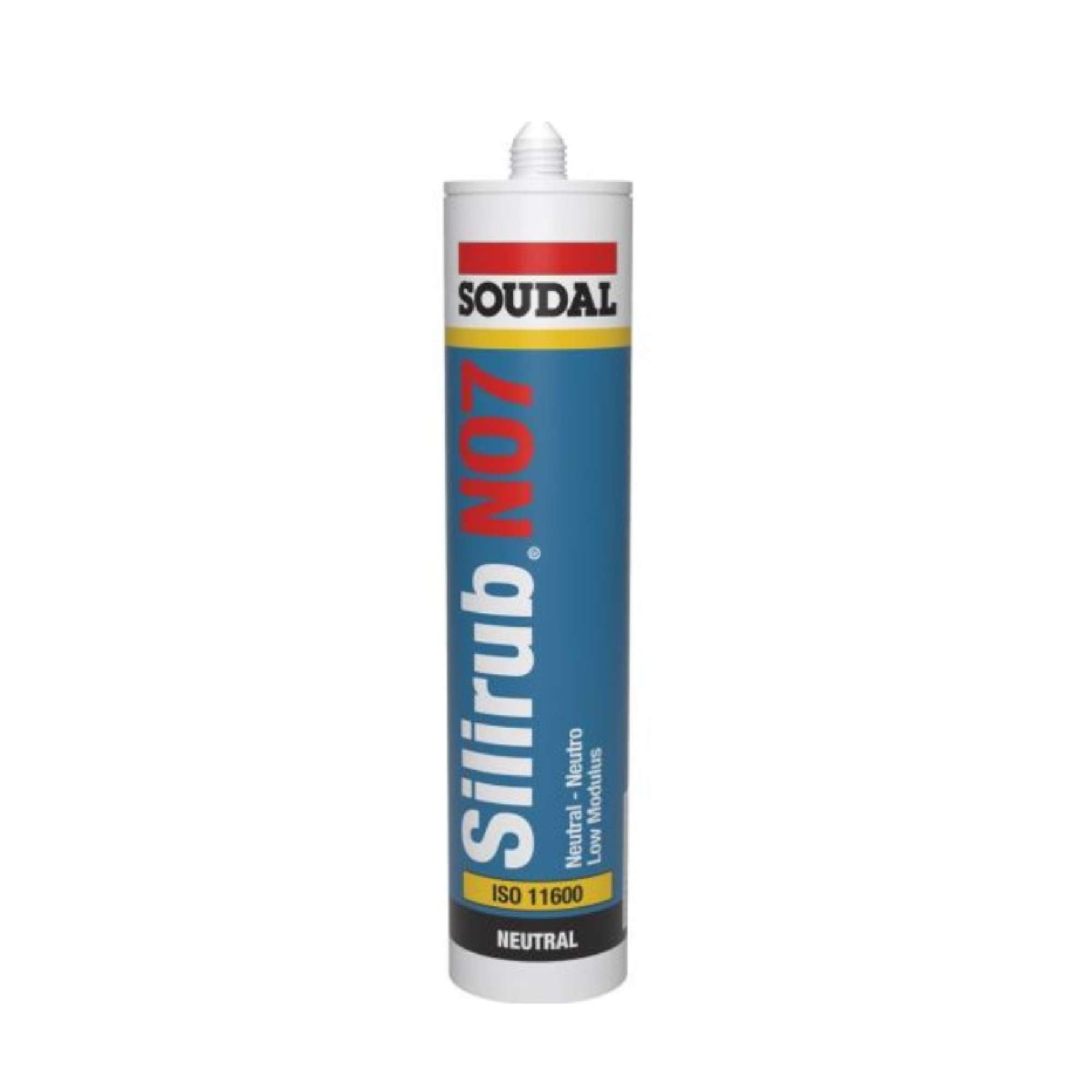 Sigillante siliconico neutro Silirub N07 Trasparente 300ml - Soudal 131748