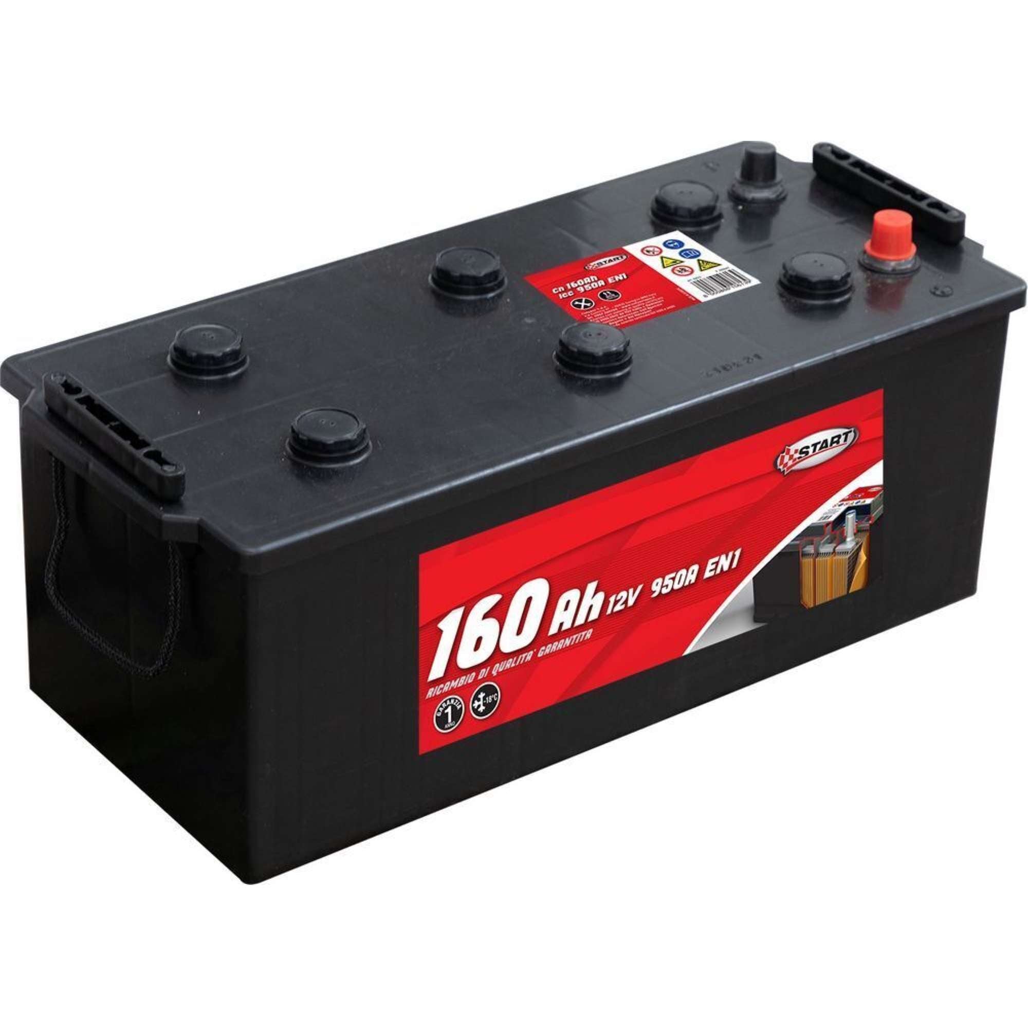 Batteria polo positivo Sx 12V - Start