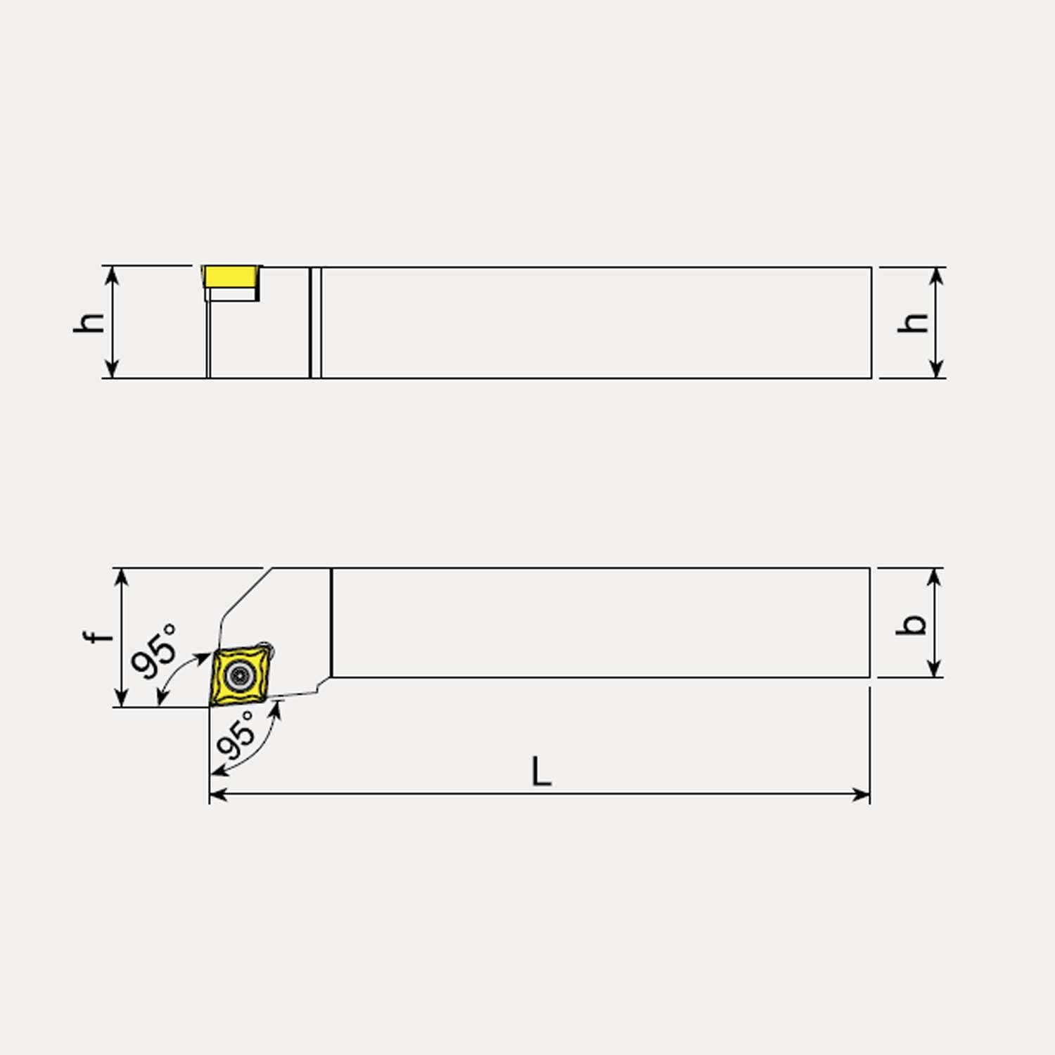 Inserti per Tornitura Quadro 90 Positivo - Talicarb SCLC