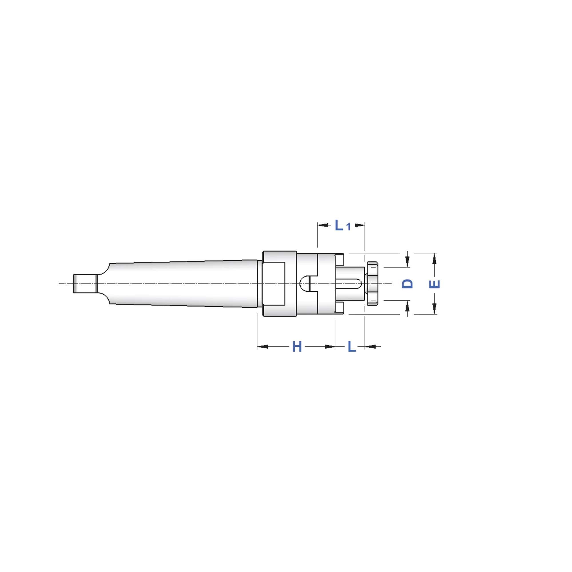 Portafrese combinati CM 4 con tenone D.27 COMBI / H 55 - Gait 0864