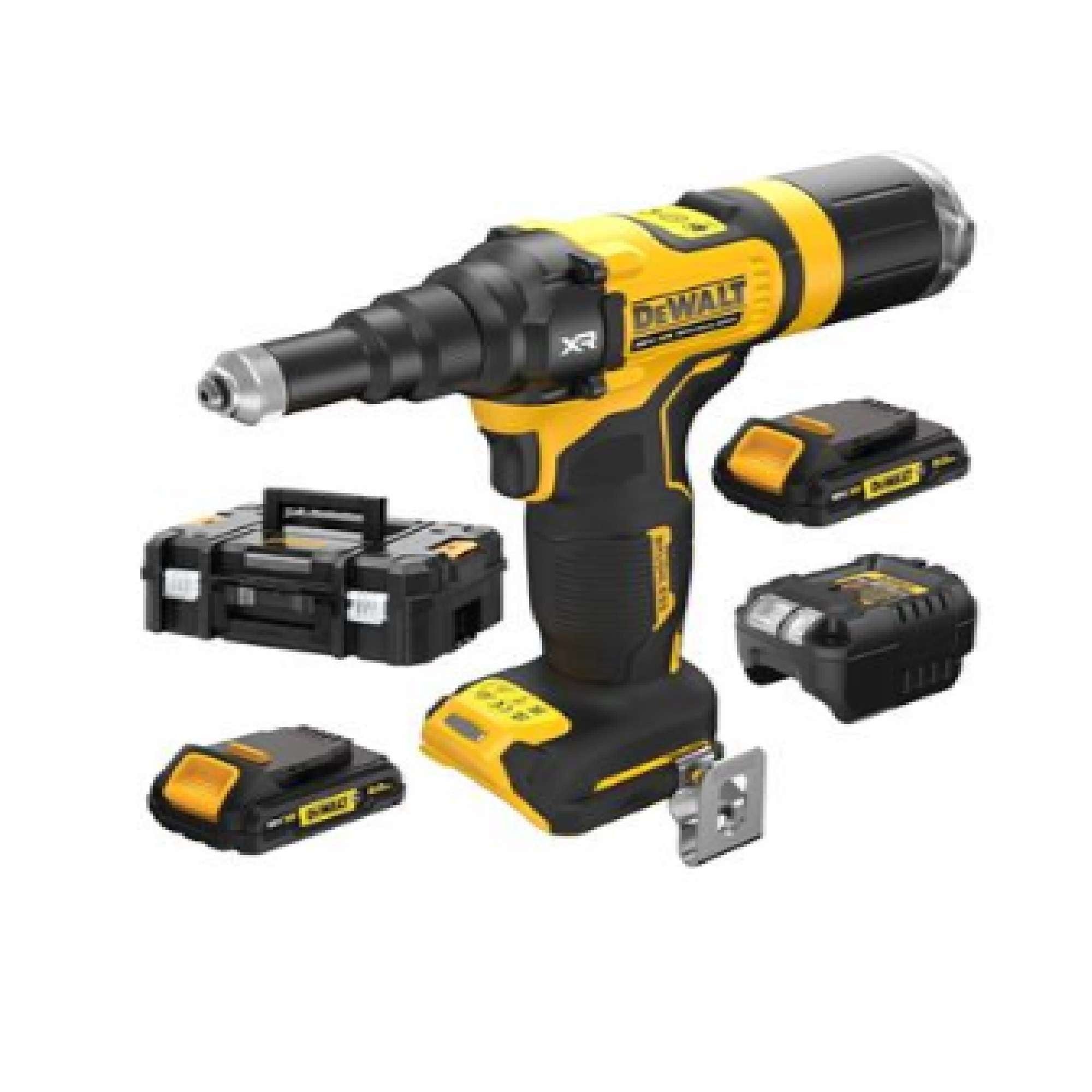 Rivettatrice 4,8mm 18X XR Brushless 2Ah - Dewalt DCF403D2GT-QW