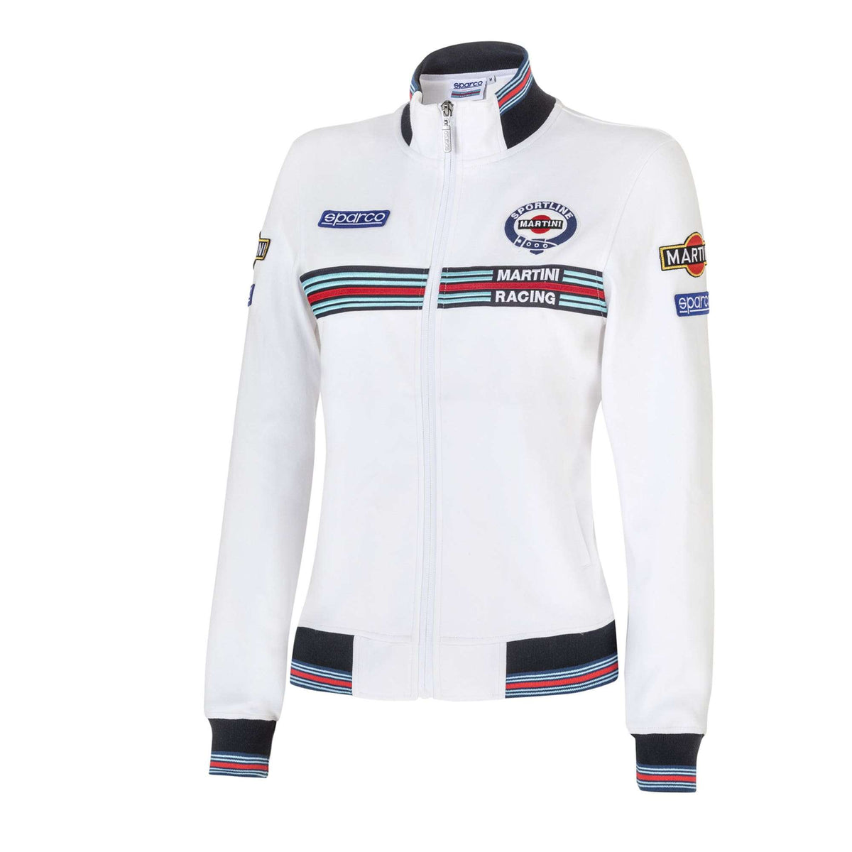 Sparco Felpa Full Zip Martini-R Lady bianco-abbigliamento Sparco Teamwork