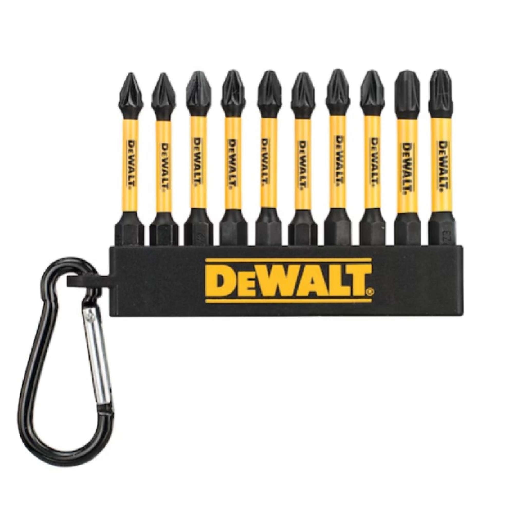 Set 10 inserti misti 57mm Pozidriv Impact Ready - Dewalt DT7276-QZ