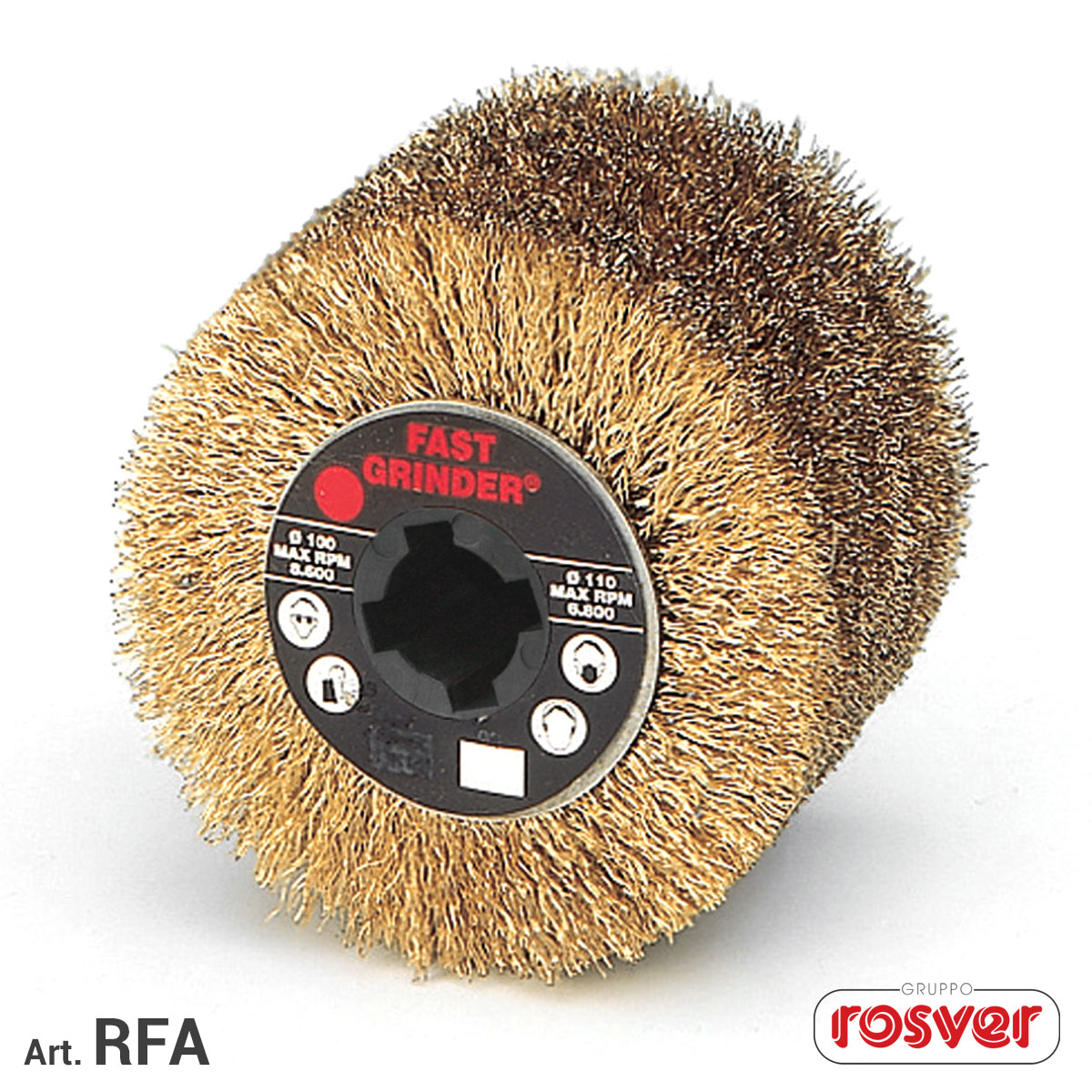 Ruota in filo d'acciaio RFA D.100 Rosver - Conf.1pz