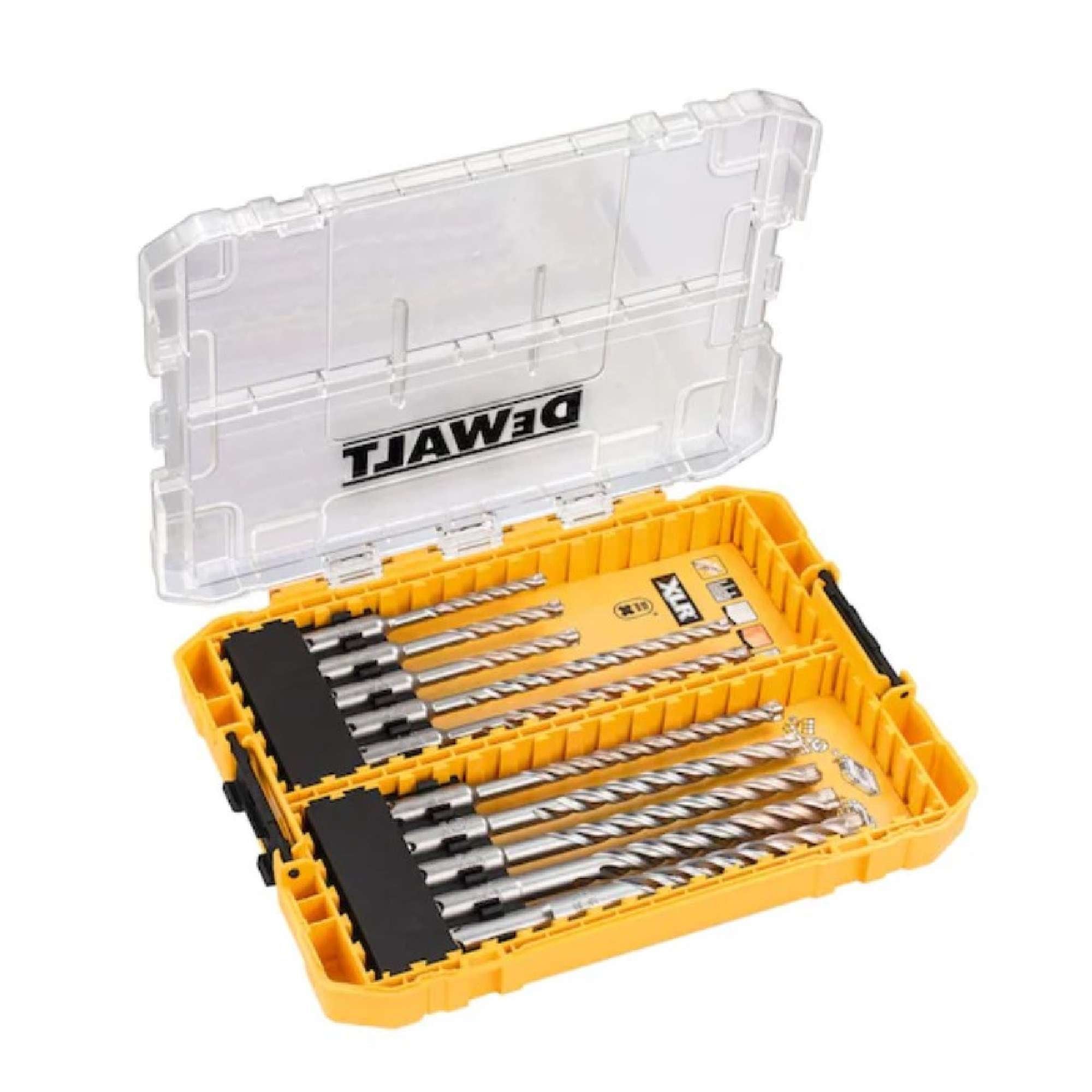 Set 10 punte SDS-Plus di foratura per muratura in carburo a testa piena - Dewalt DT70752-QZ