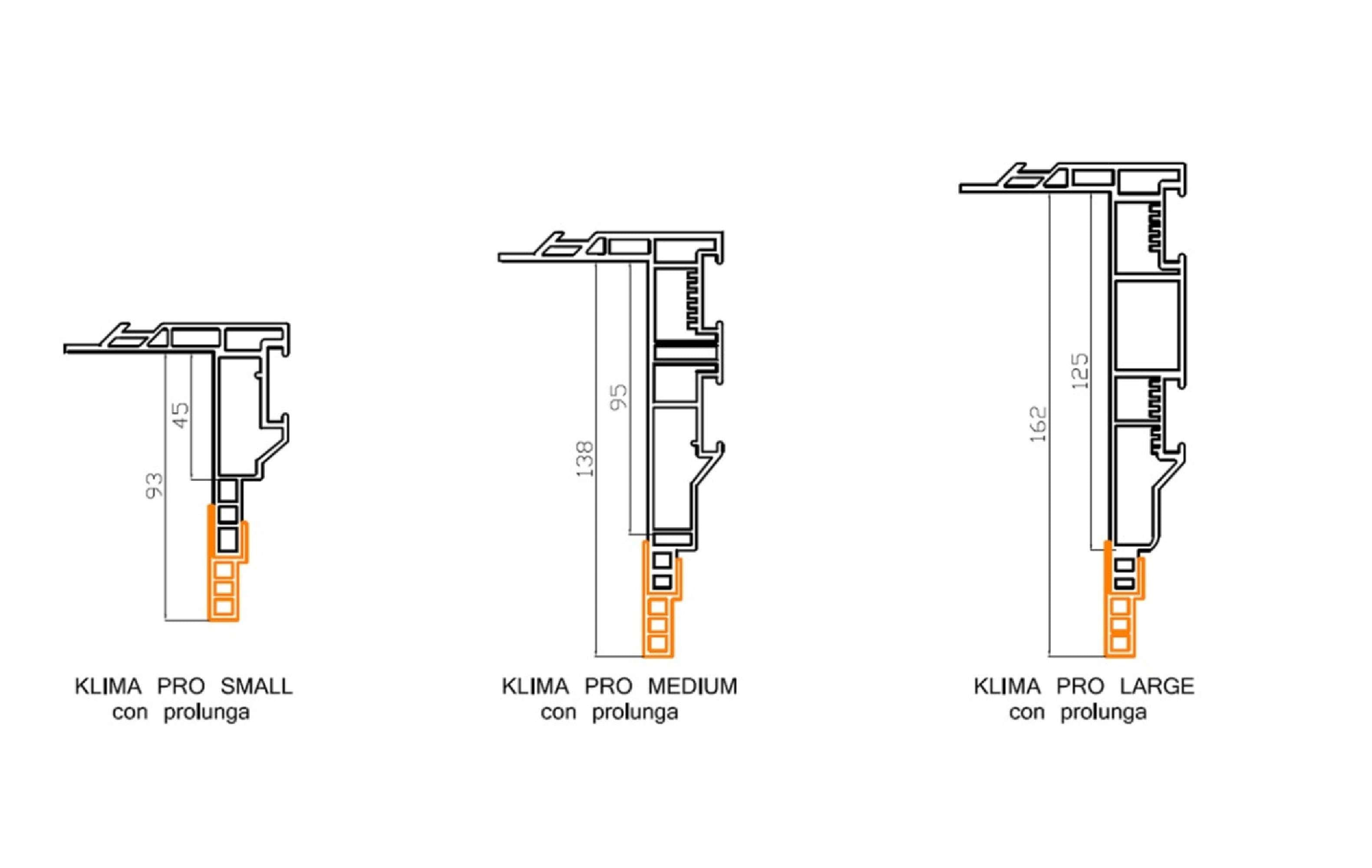 Prolunga per Klima Pro - Posaclima KLPROLUNGA