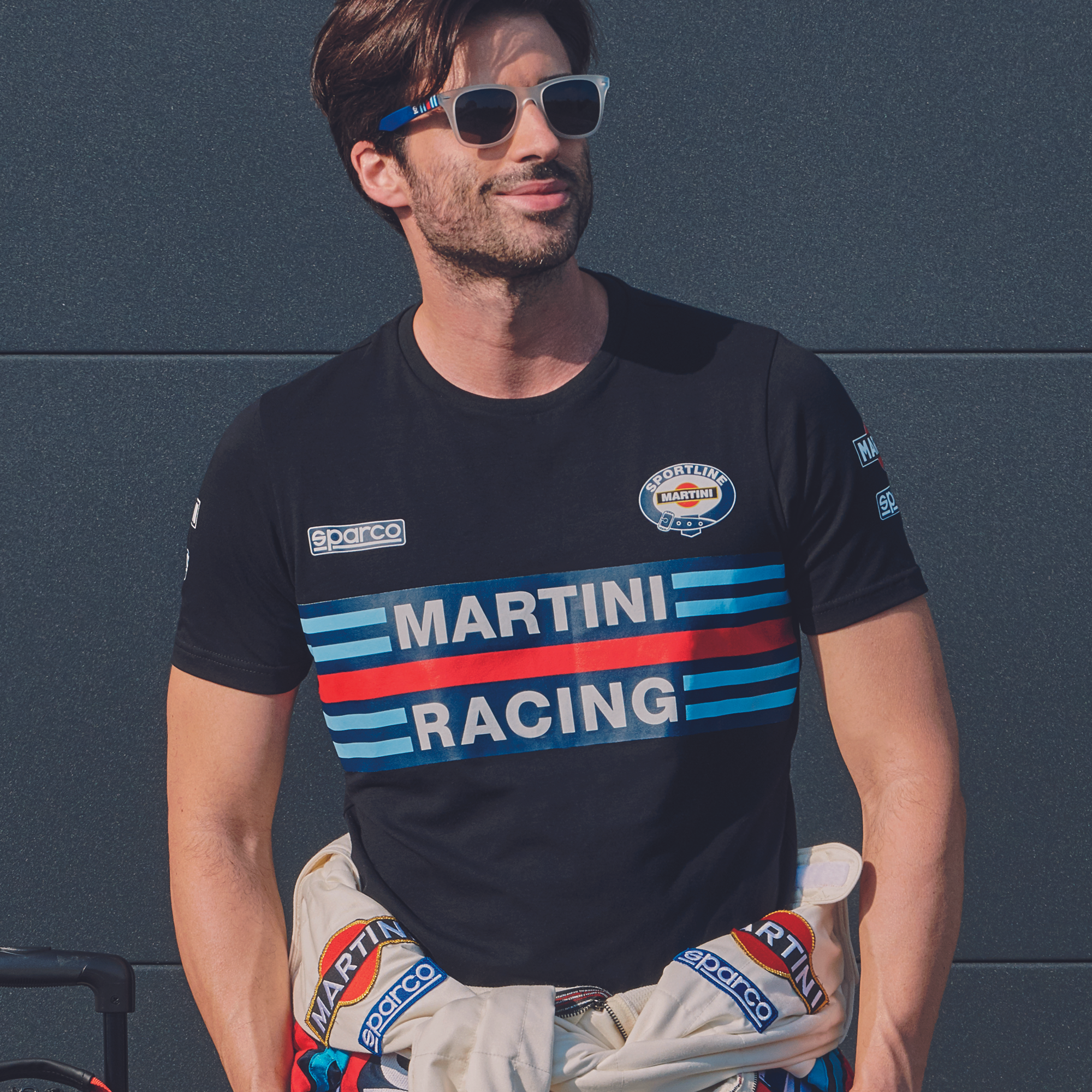 Sparco T-Shirt Martini-R nero-abbigliamento Sparco Teamwork