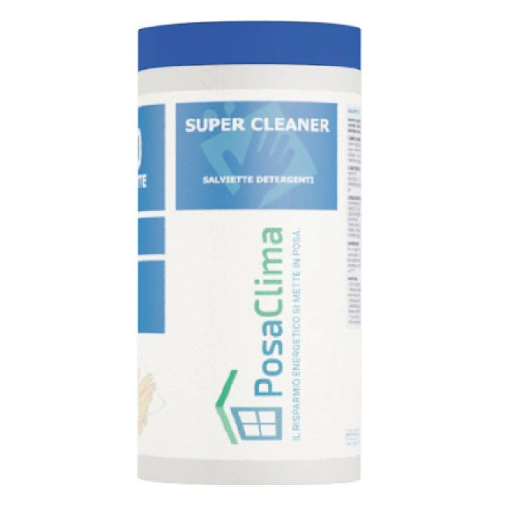 Super Cleaner 70 salviette detergenti in barattolo - Posaclima KLSPM70P6