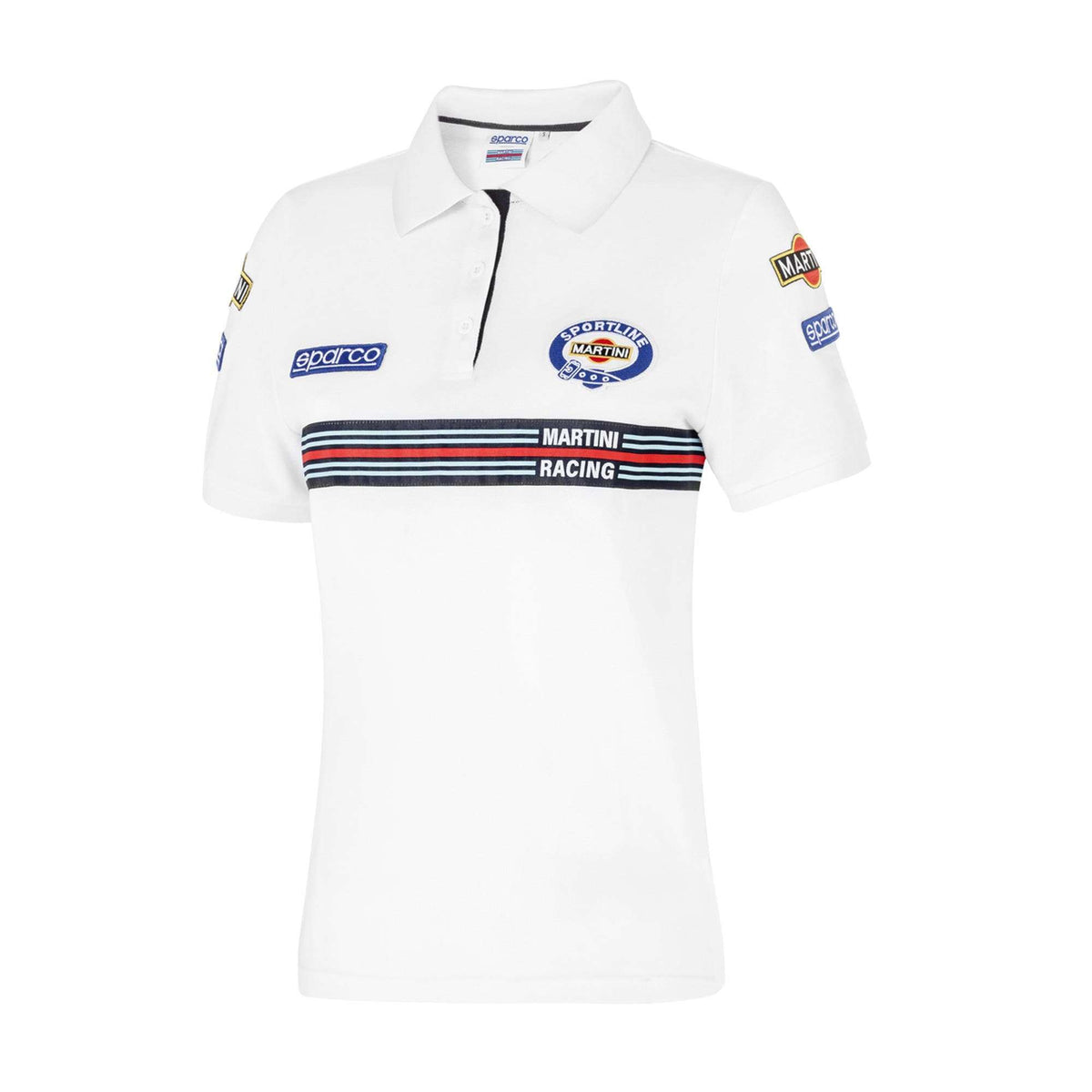 Sparco Polo Replica Martini-R Lady bianco-abbigliamento