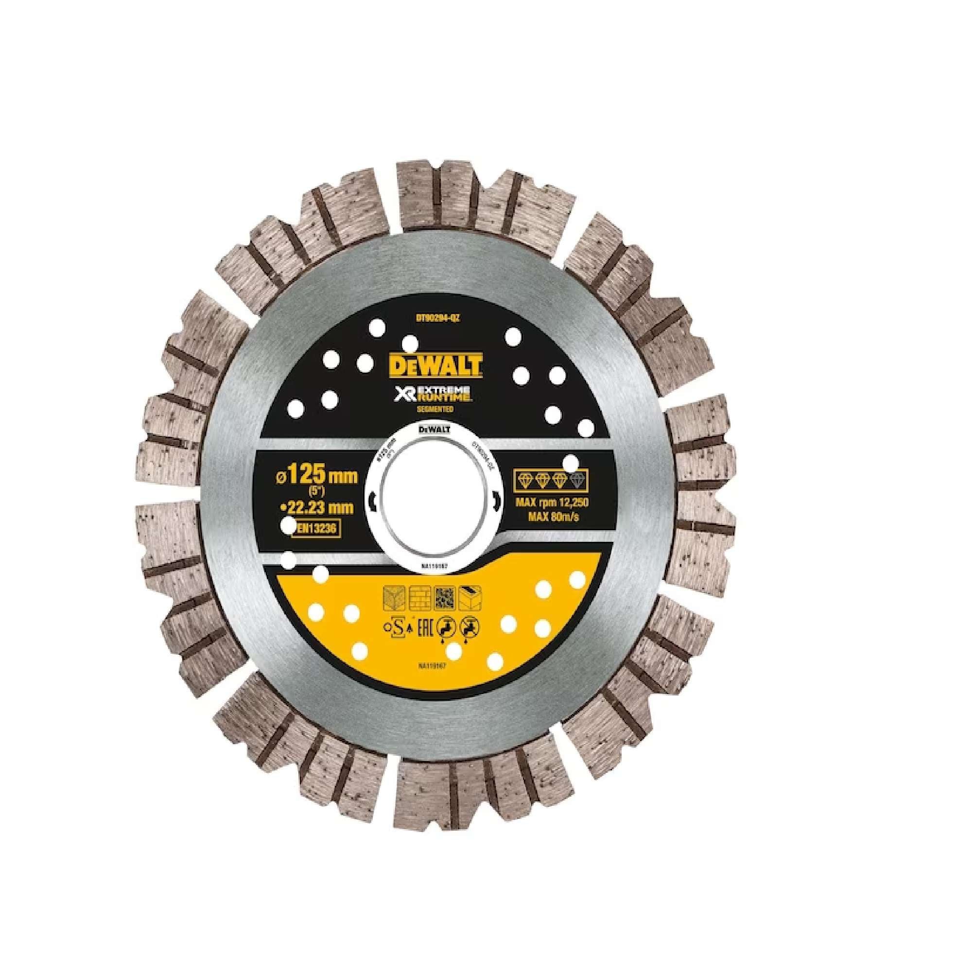 Disco diamantato Extreme Runtime 125x22mm - Dewalt DT90294-QZ