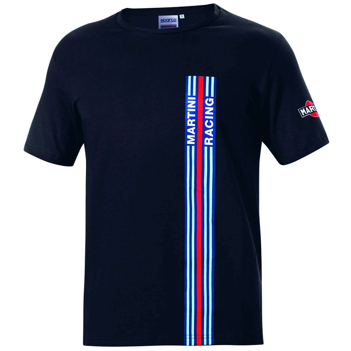 Sparco T-Shirt Big Stripes Martini-R nero-abbigliamento
