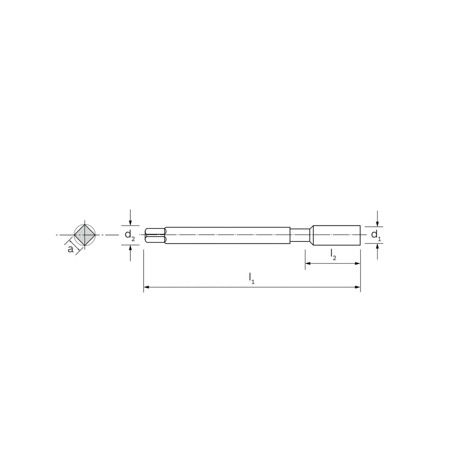 Maschio a macchina 40 HD specifico per acciai / ghisa / alsi DIN 376 - ILIX