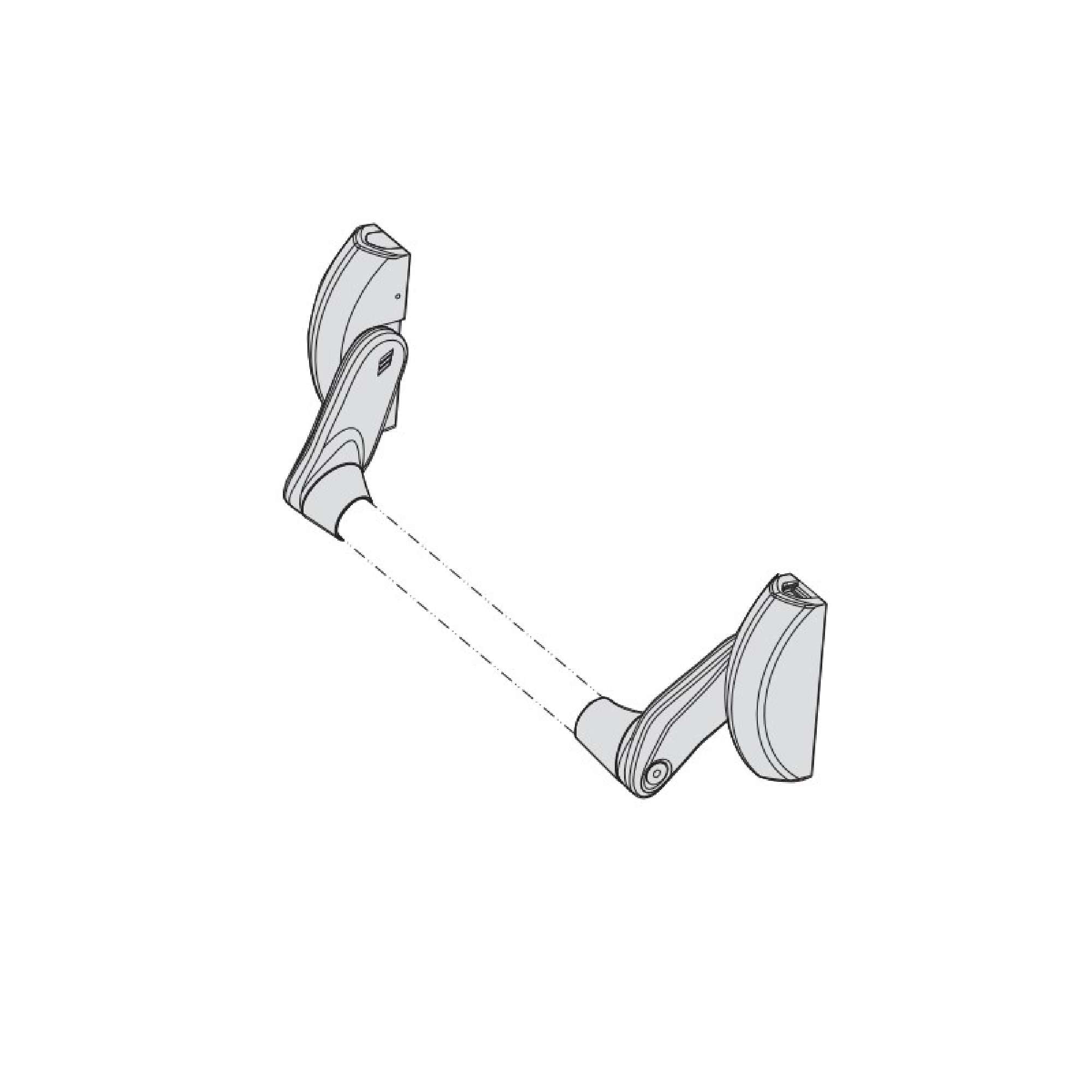 Maniglione antipanico Fast Push senza scrocco centrale barra esclusa - CISA 59016.10.0