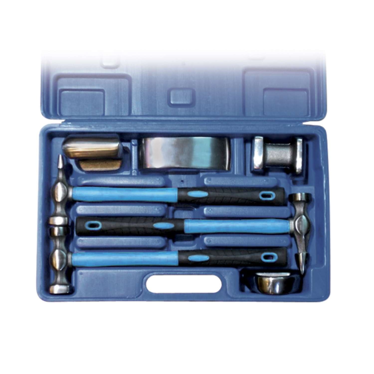 Kit Set carrozziere martelli e tassi 7 pz in valigetta riparazione auto