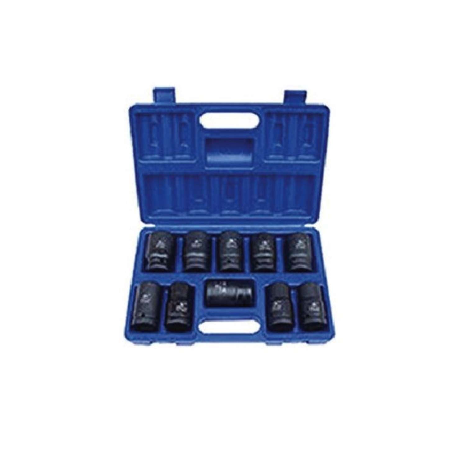 Serie set bussole ad impulso per avvitatori 10 pz valigetta 1" 24 - 46 mm