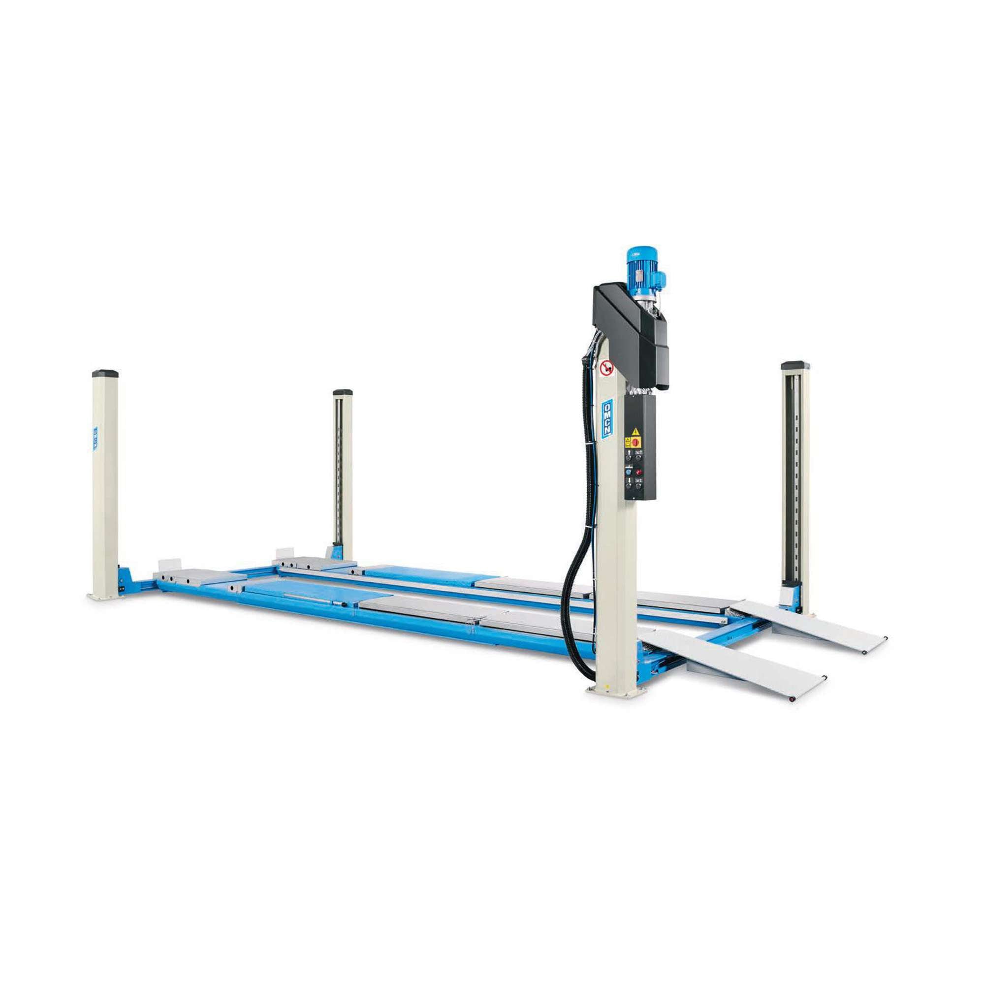 Ponte sollevatore elettroidraulico a 4 colonne 5t per assetto ruote 5770mm OMCN