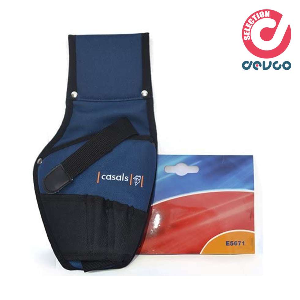 Borsa porta trapano con taschino e cinghia in nylon a sgancio rapido - Casals - E5671