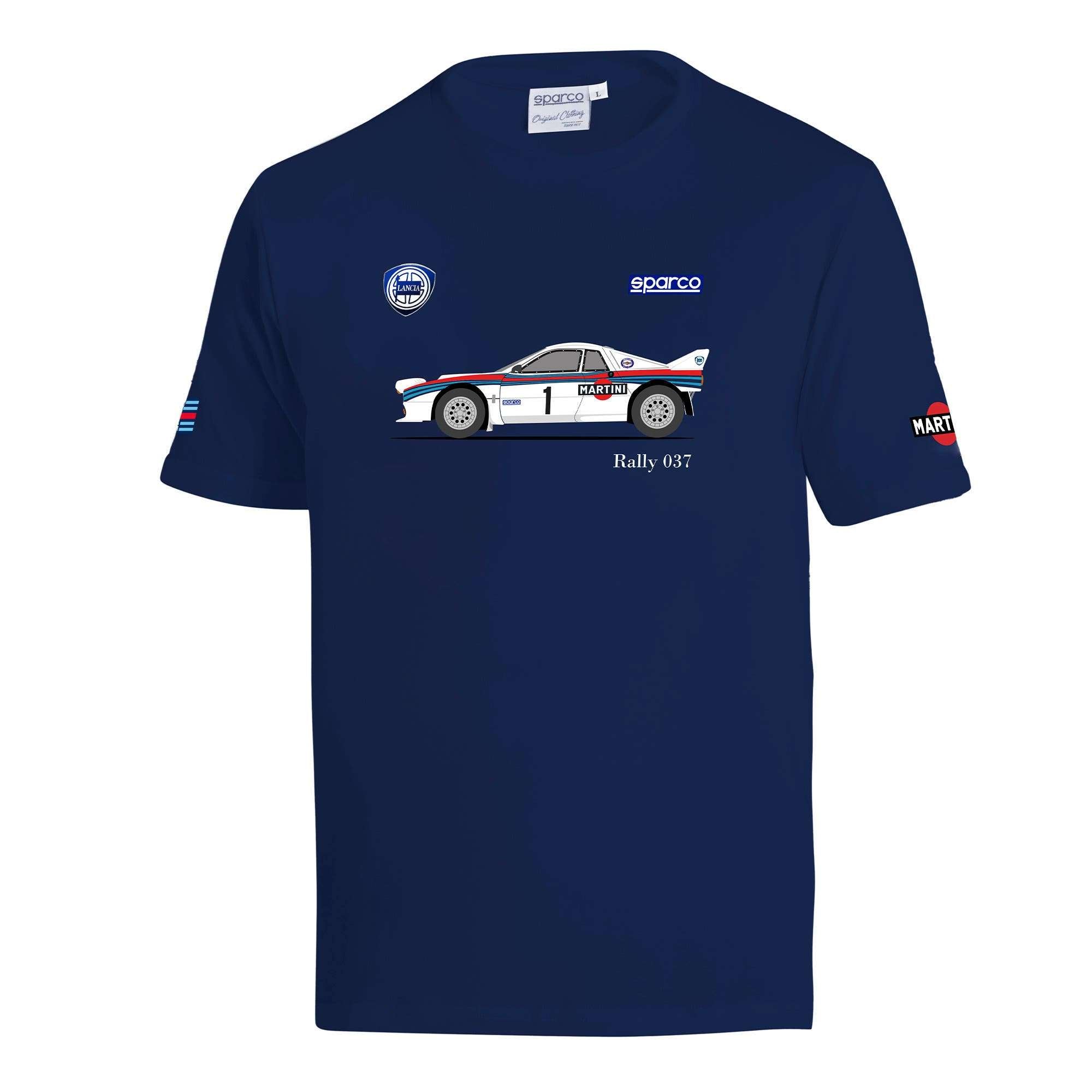 Sparco T-Shirt Lancia Martini 037 blu