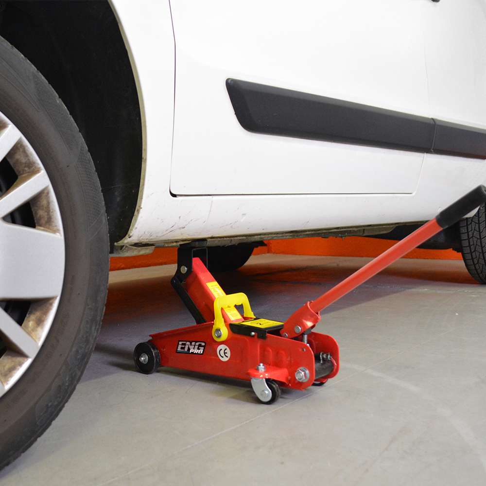 Cric Sollevatore Auto, Martinetto Idraulico a carrello 2 t - ENG PRO MA CC 2000