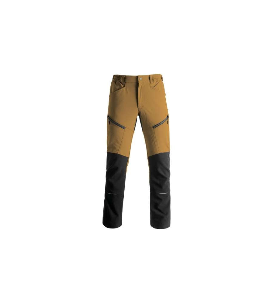 Pantaloni da lavoro elasticizzati, Colore Ocra/Nero 54% Nylon 39% Poliestere 7% Kapriol