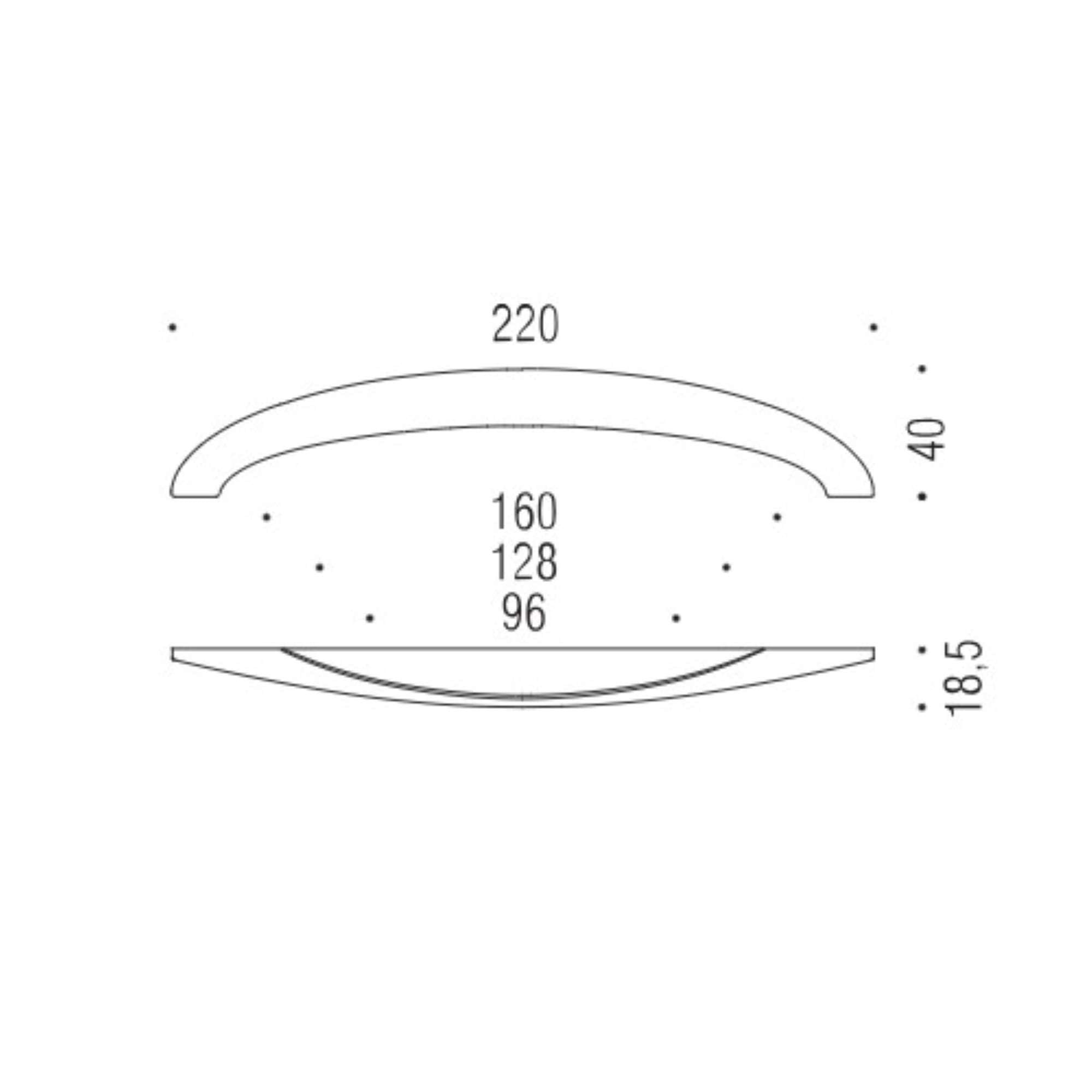 Maniglia f136/d i.96-128-160 cm cromosat - f136/d-cm