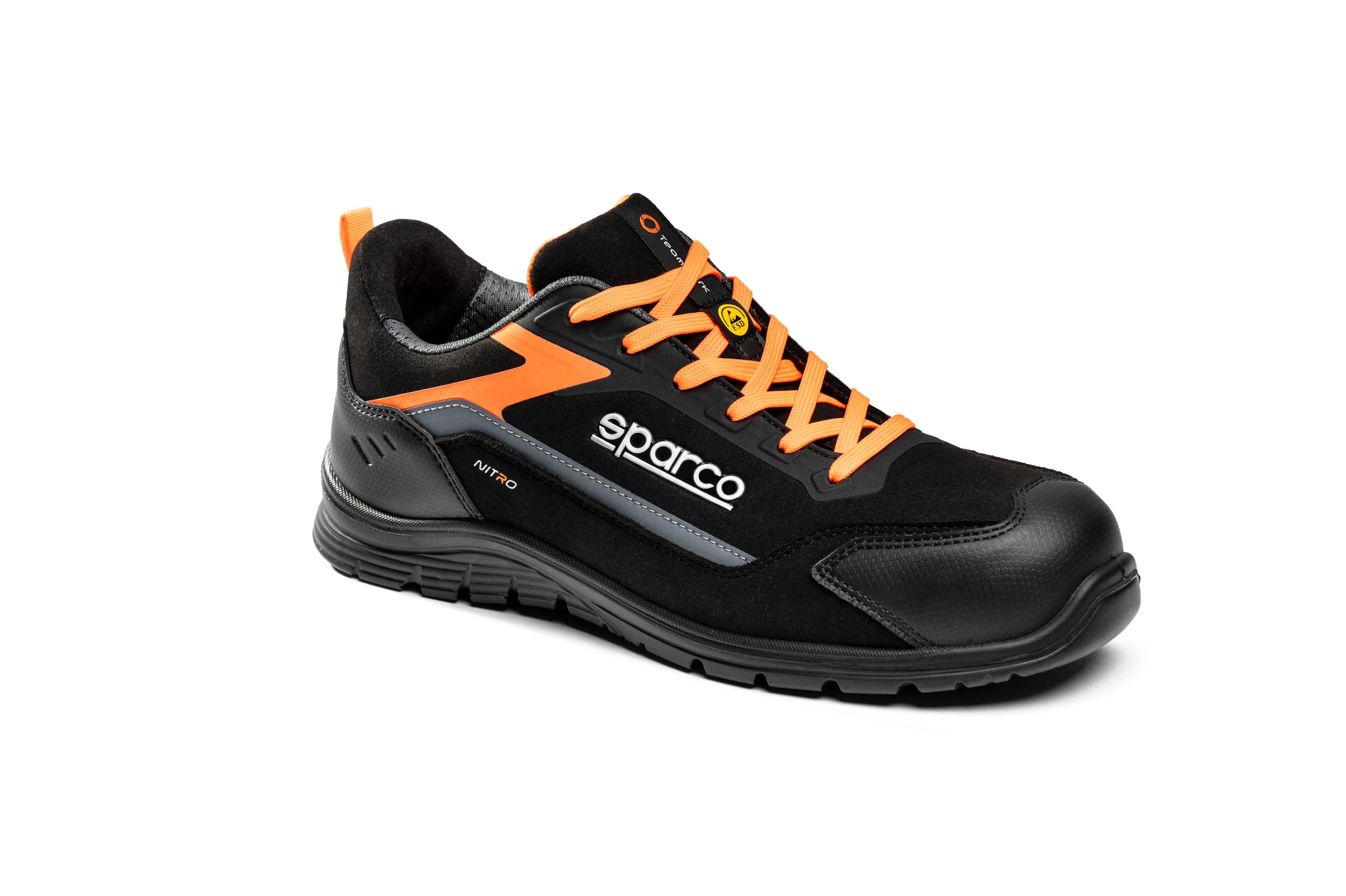 Sparco Scarpa Nitro Kalle S3S/Gf ESD FO dark//fluorescent/yellow-scarpe antinfortunistiche da lavoro