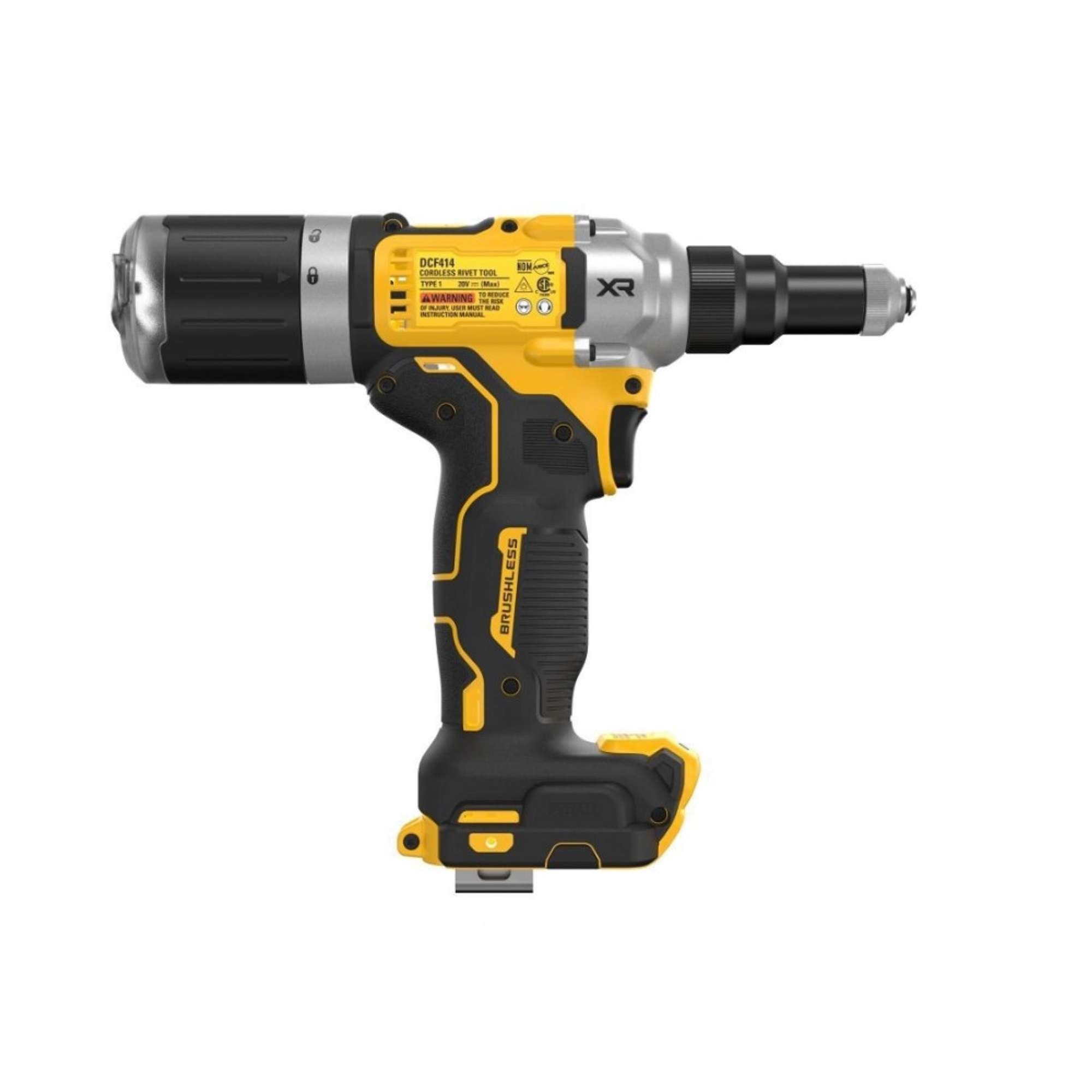 Rivettatrice con 2 batterie 2Ah, Strumento per rivetti - Dewalt DCF403D2GT-QW