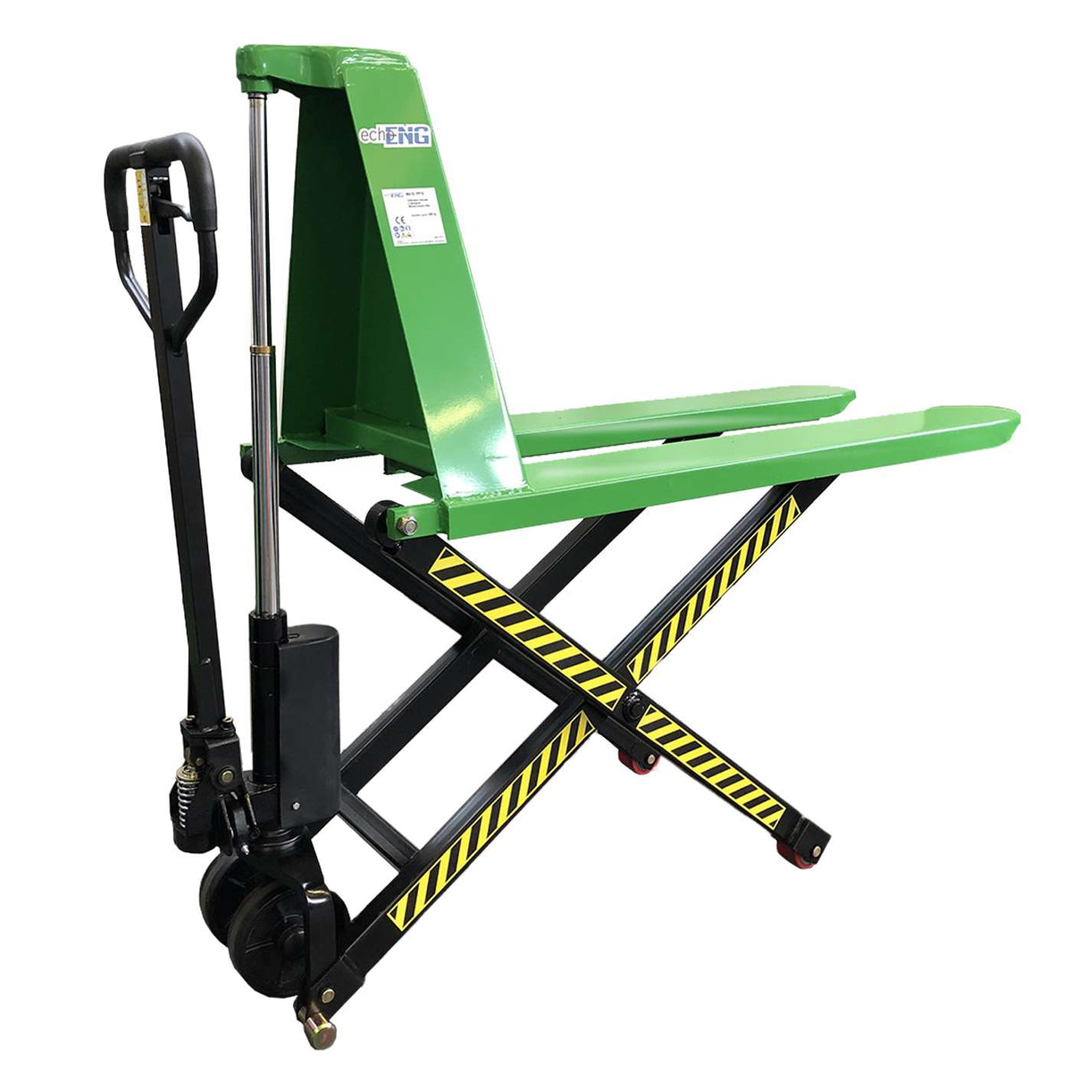Transpallet idraulico a pantografo per pallet 1000Kg H 800 mm ENG PRO MA SL PP10