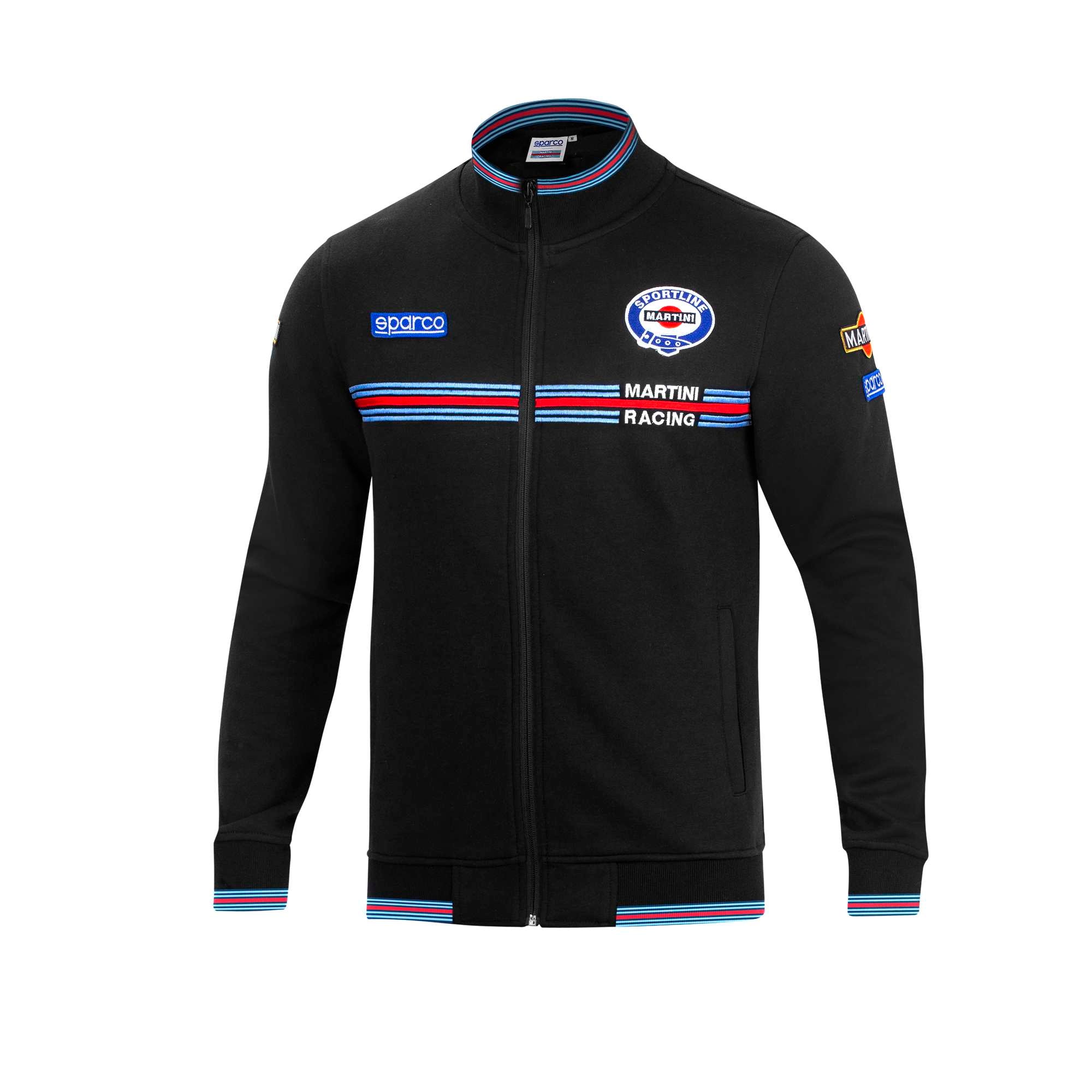 Sparco Felpa Full Zip Martini-R nero-abbigliamento Sparco Teamwork