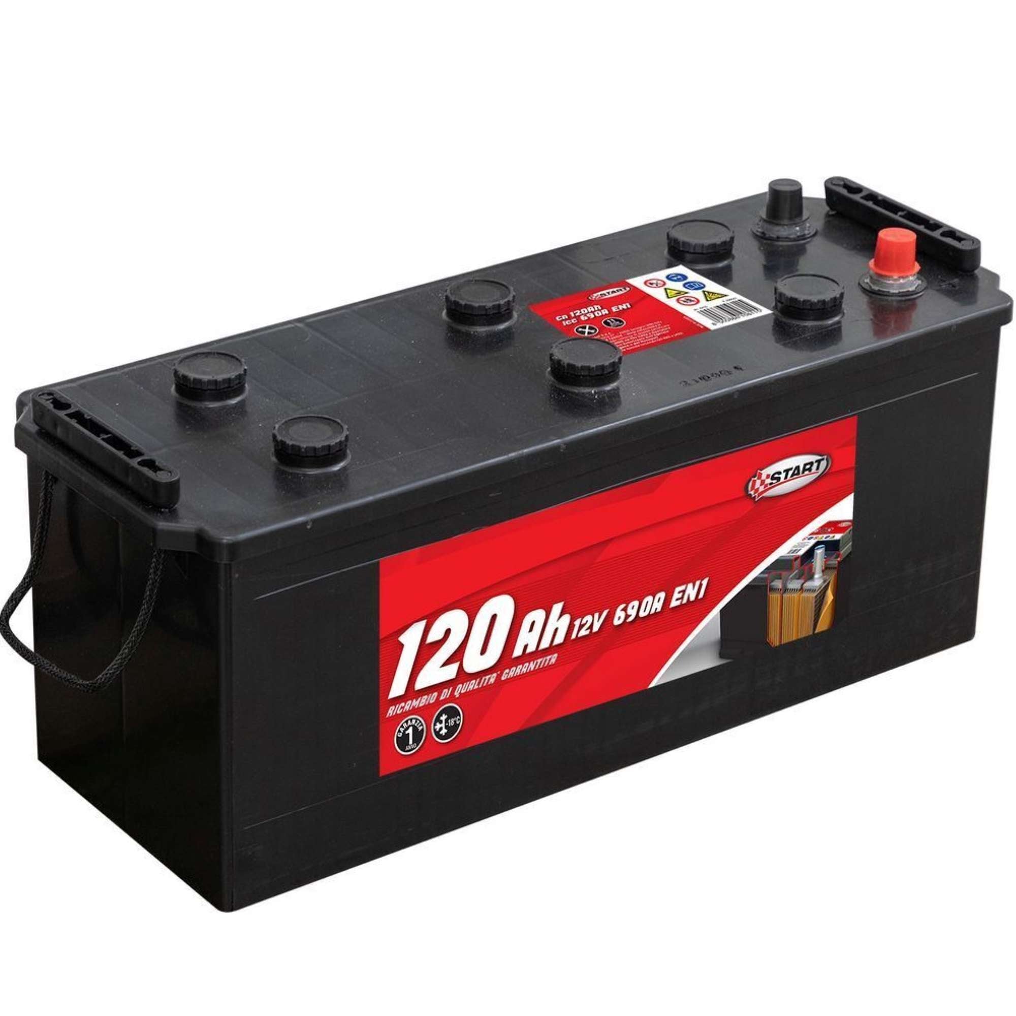 Batteria polo positivo Sx 12V - Start