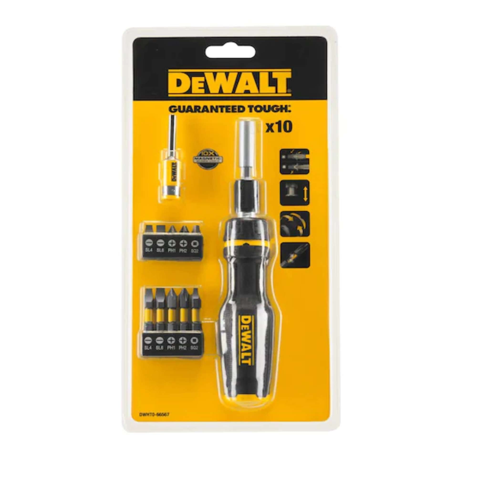 Set 8 chiavi esagonali a brugola tascabile per lavori pesanti - Dewalt DWHT070263