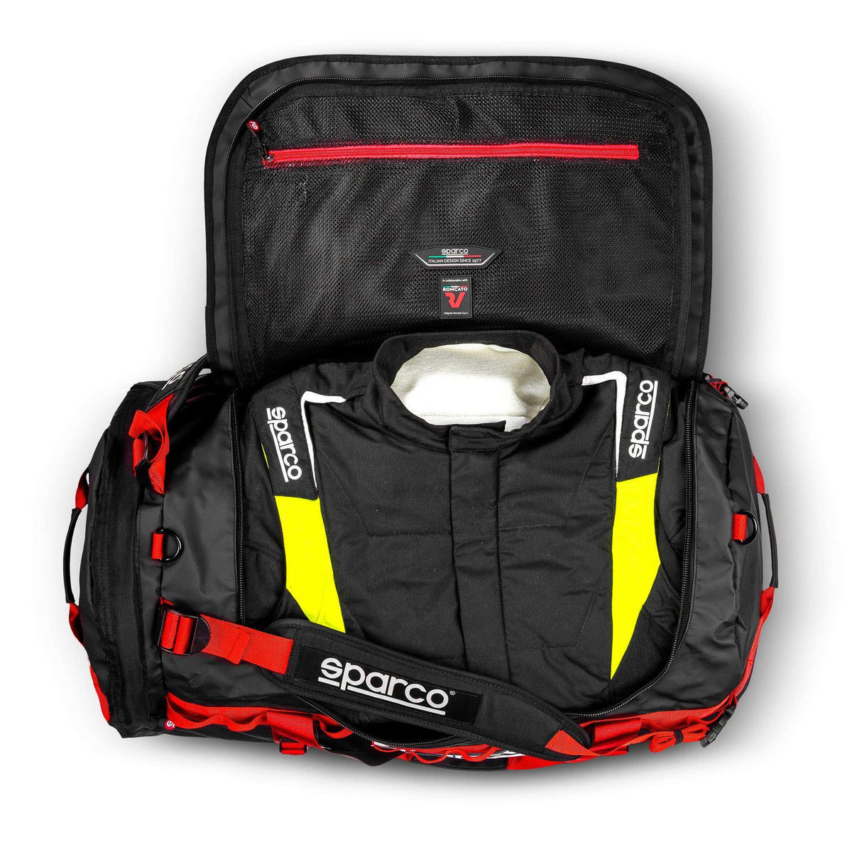 Sparco Duffle Bag Large nero/rosso
