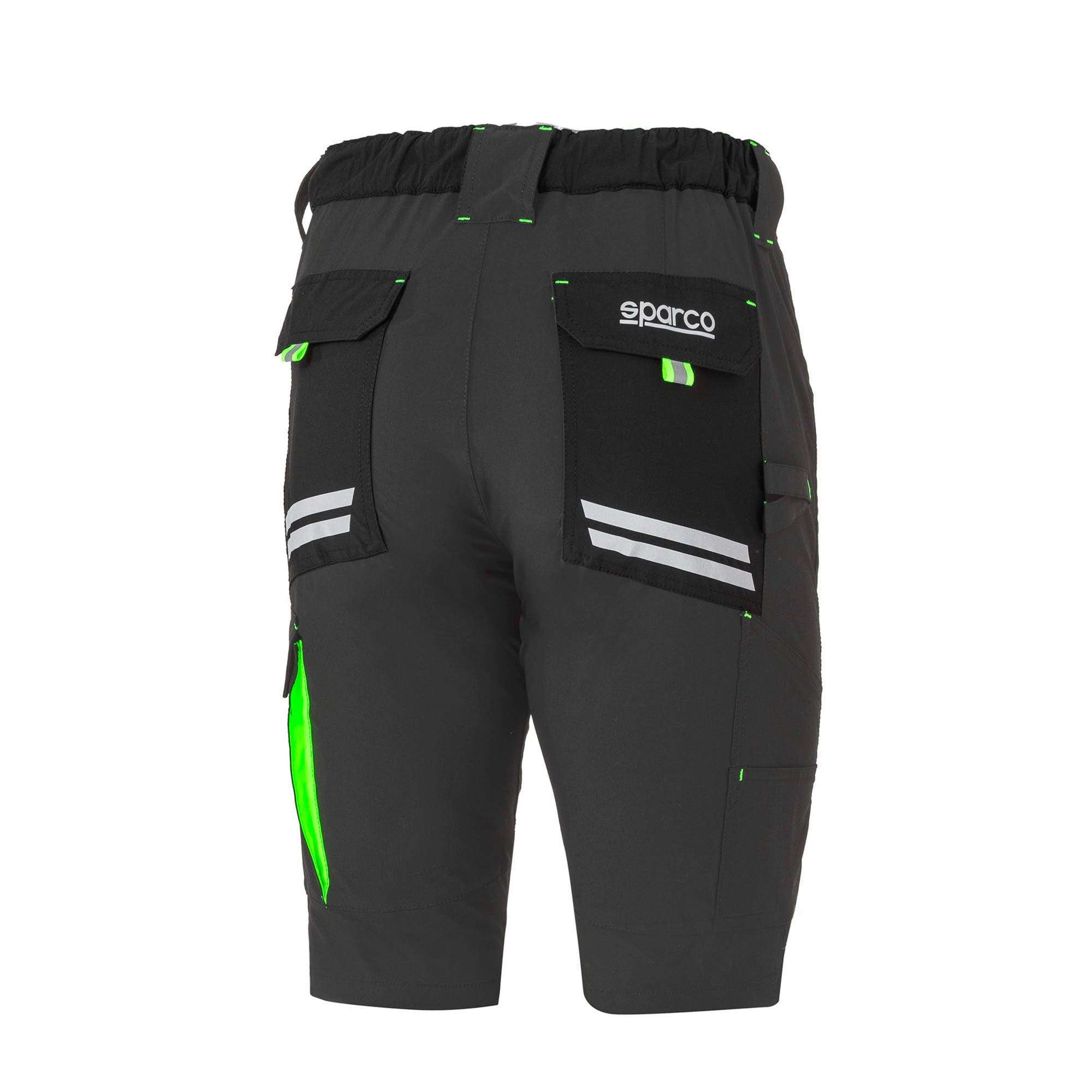 Sparco Light Shorts Tech Laredo grigio scuro/verde fluo
