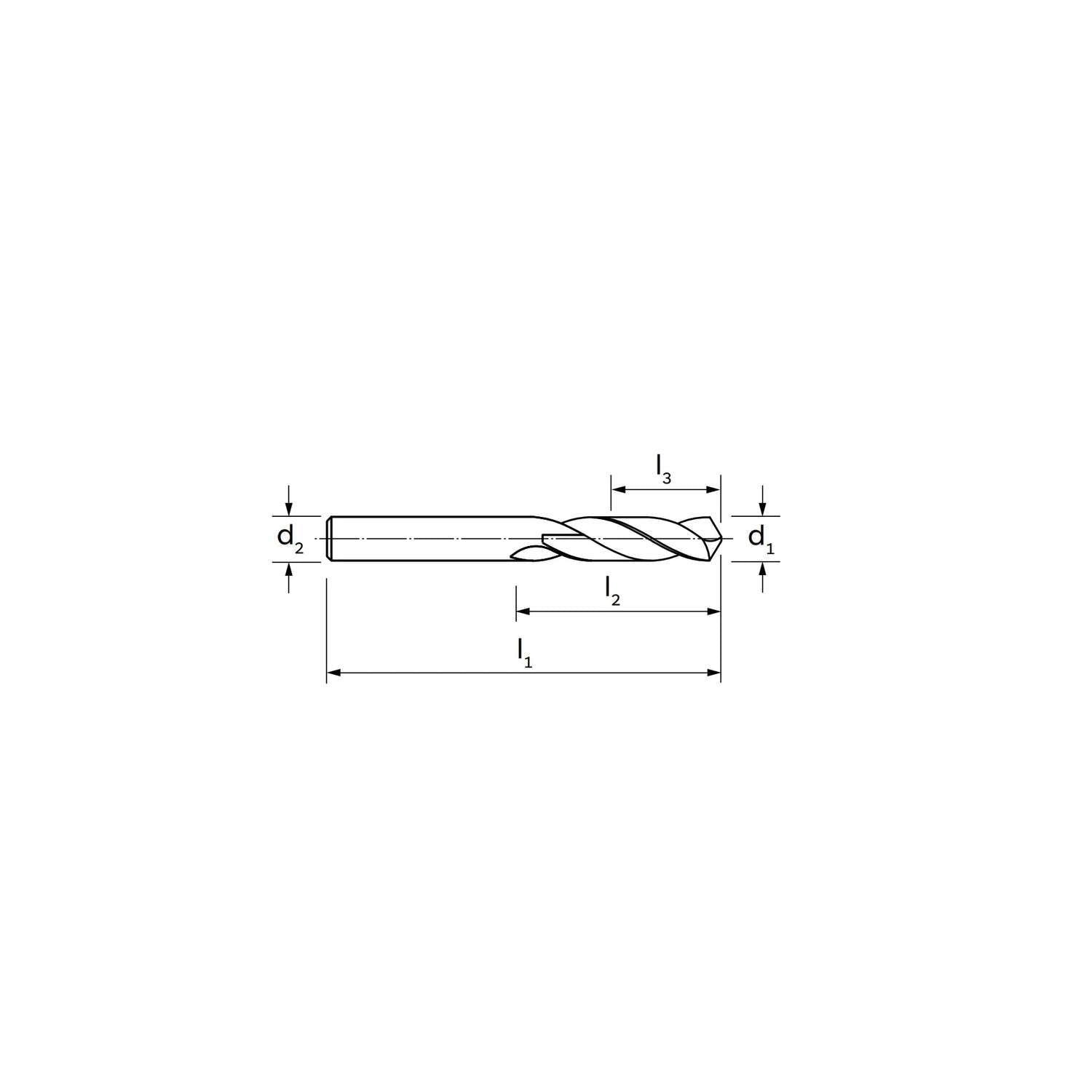 Punta specifica per acciaio INOX in HSS-Co DIN 1897 - ILIX