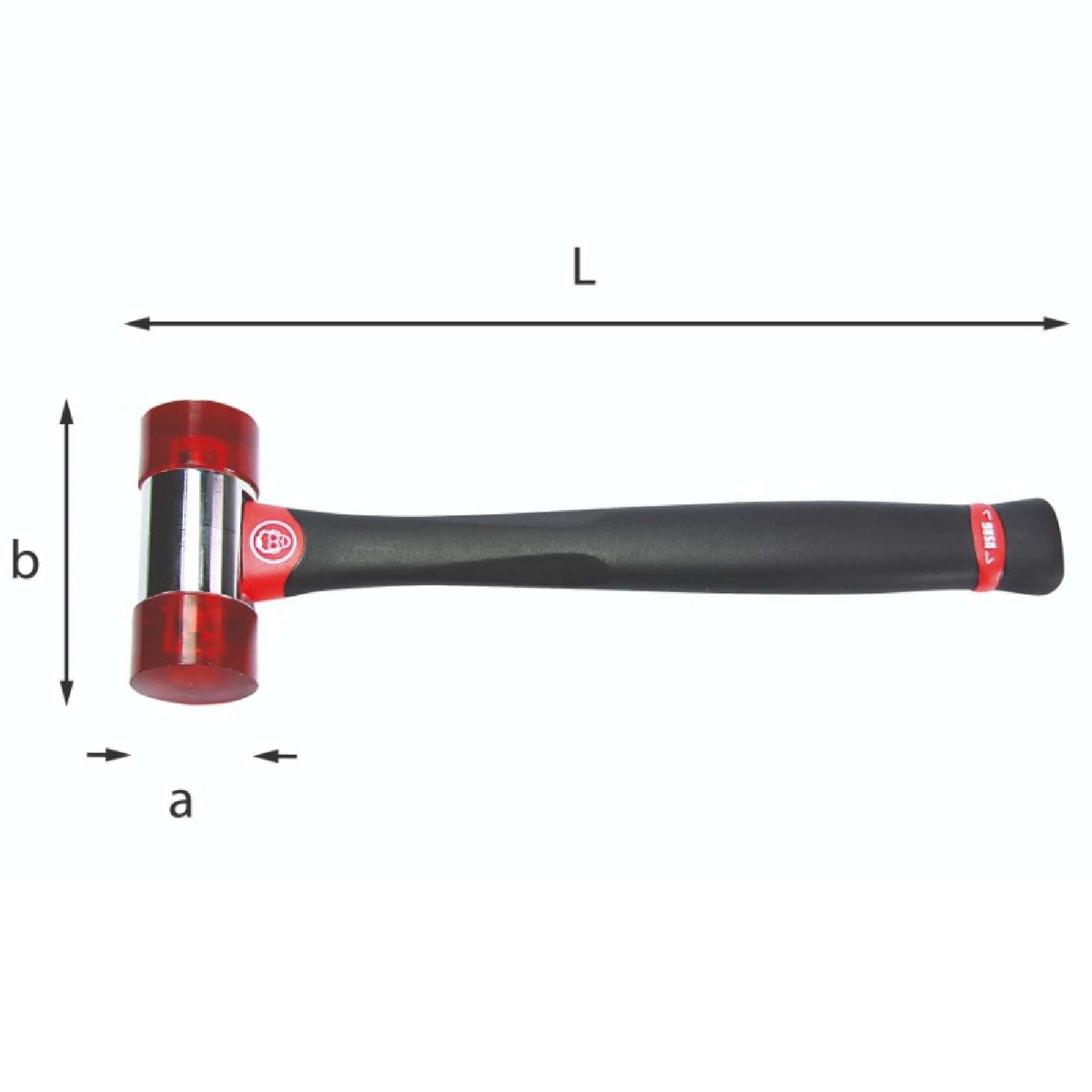 Mazzuola con manico in grafite D.25mm - Usag 376 F U03760012