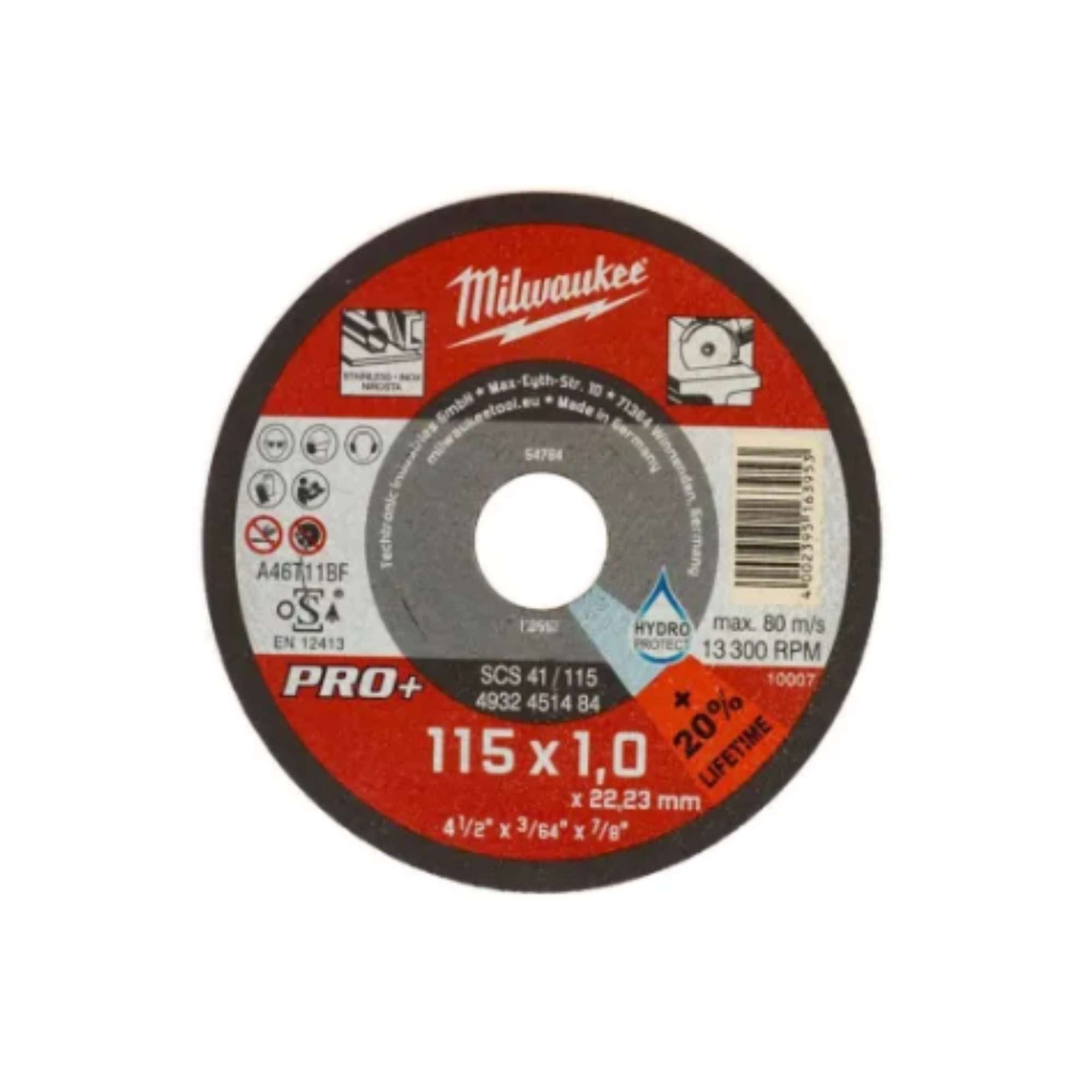 Disco Da Taglio D.115Mm Sp.1Mm - Milwaukee 4932451484