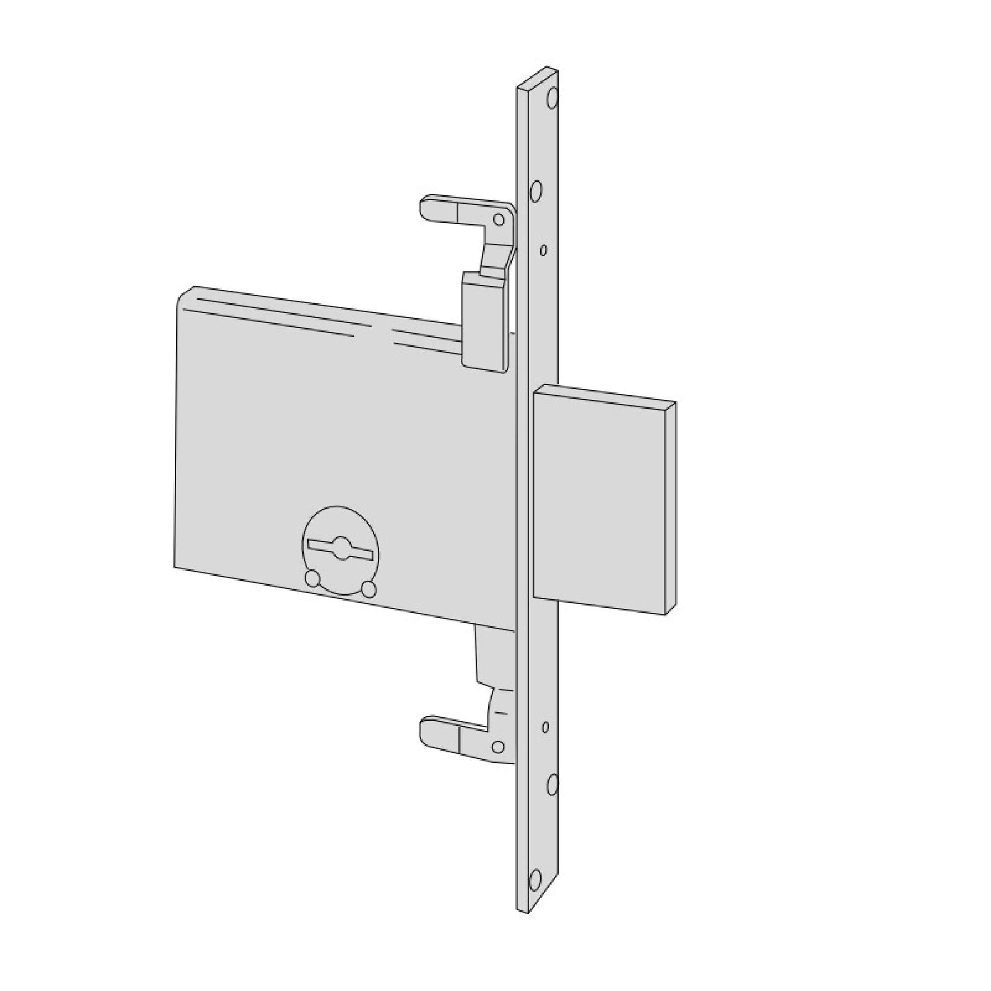 Serratura a doppia mappa da infilare E.60 a 4 mandate - CISA 57016.60.0