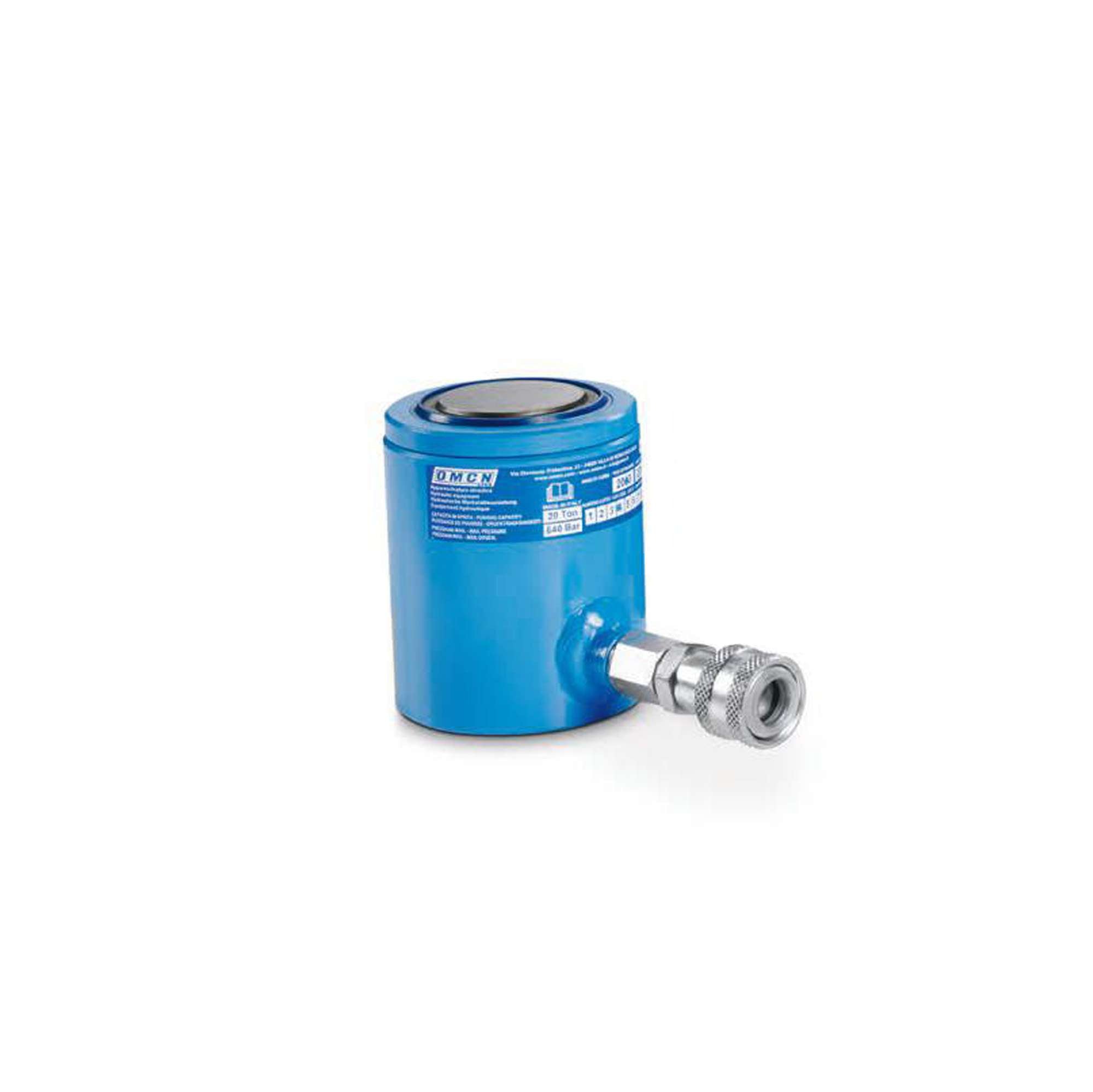 Cilindro idraulico capacità 5 ton con ritorno a molla, H.255mm - OMCN 359/DM