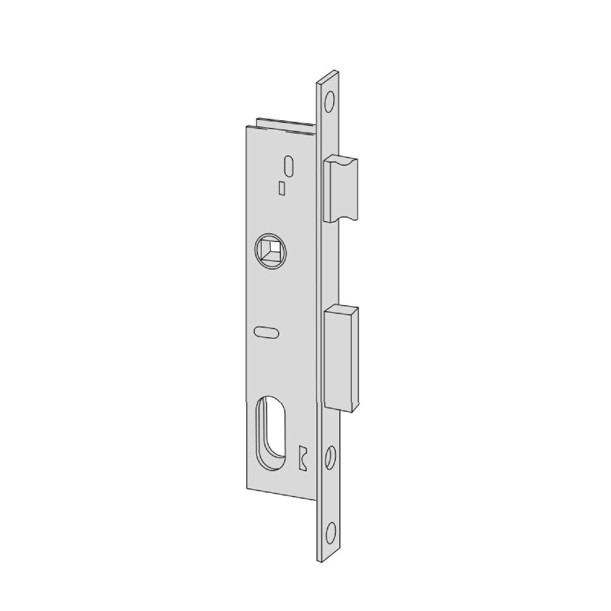 Serratura da infilare a cilindro ovale per montanti - CISA 44221